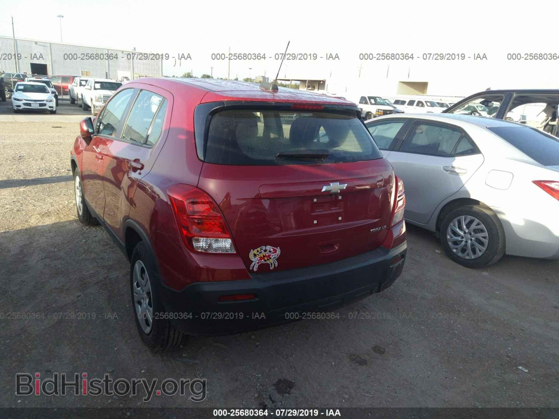 2015 CHEVROLET TRAX - VIN: KL7CJKSB6FB183287 - Фото 3