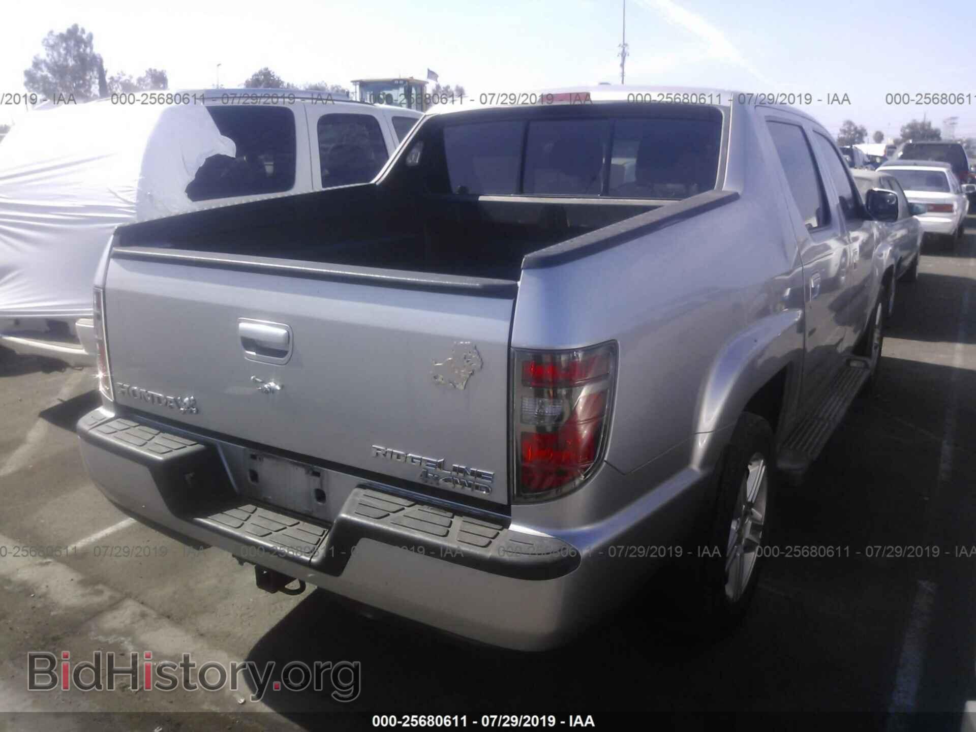 2012 HONDA RIDGELINE - VIN: 5FPYK1F55CB460242 - Фото 4