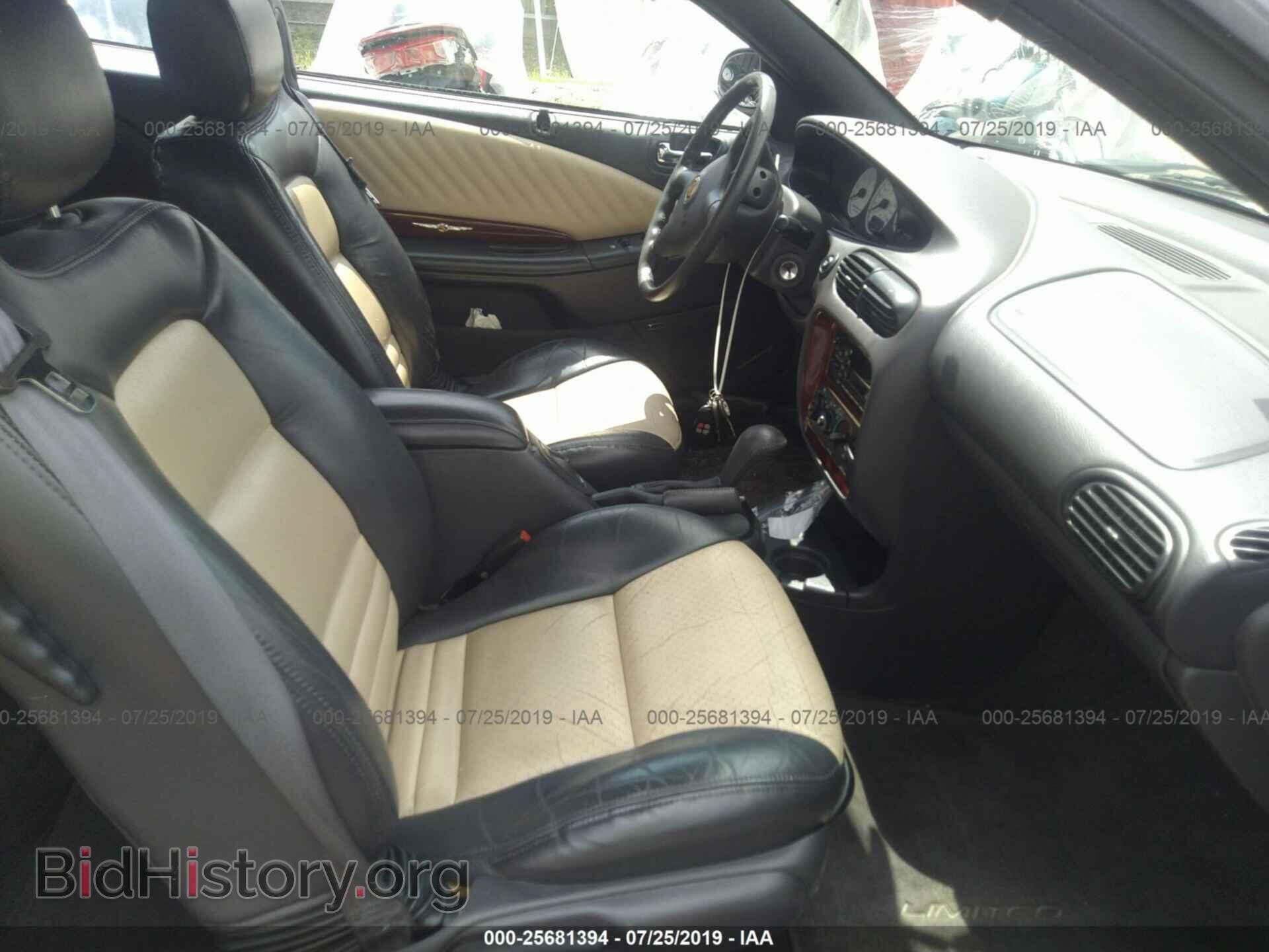 2000 CHRYSLER SEBRING - VIN: 3C3EL55H2YT203077 - Фото 5