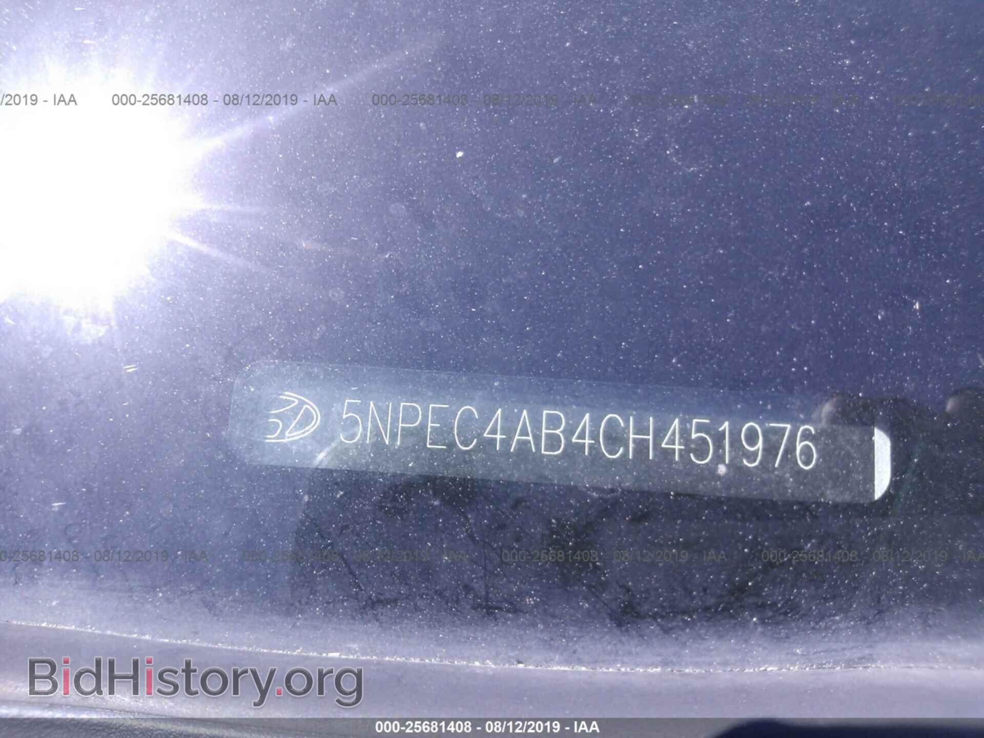 2012 HYUNDAI SONATA - VIN: 5NPEC4AB4CH451976 - Фото 9