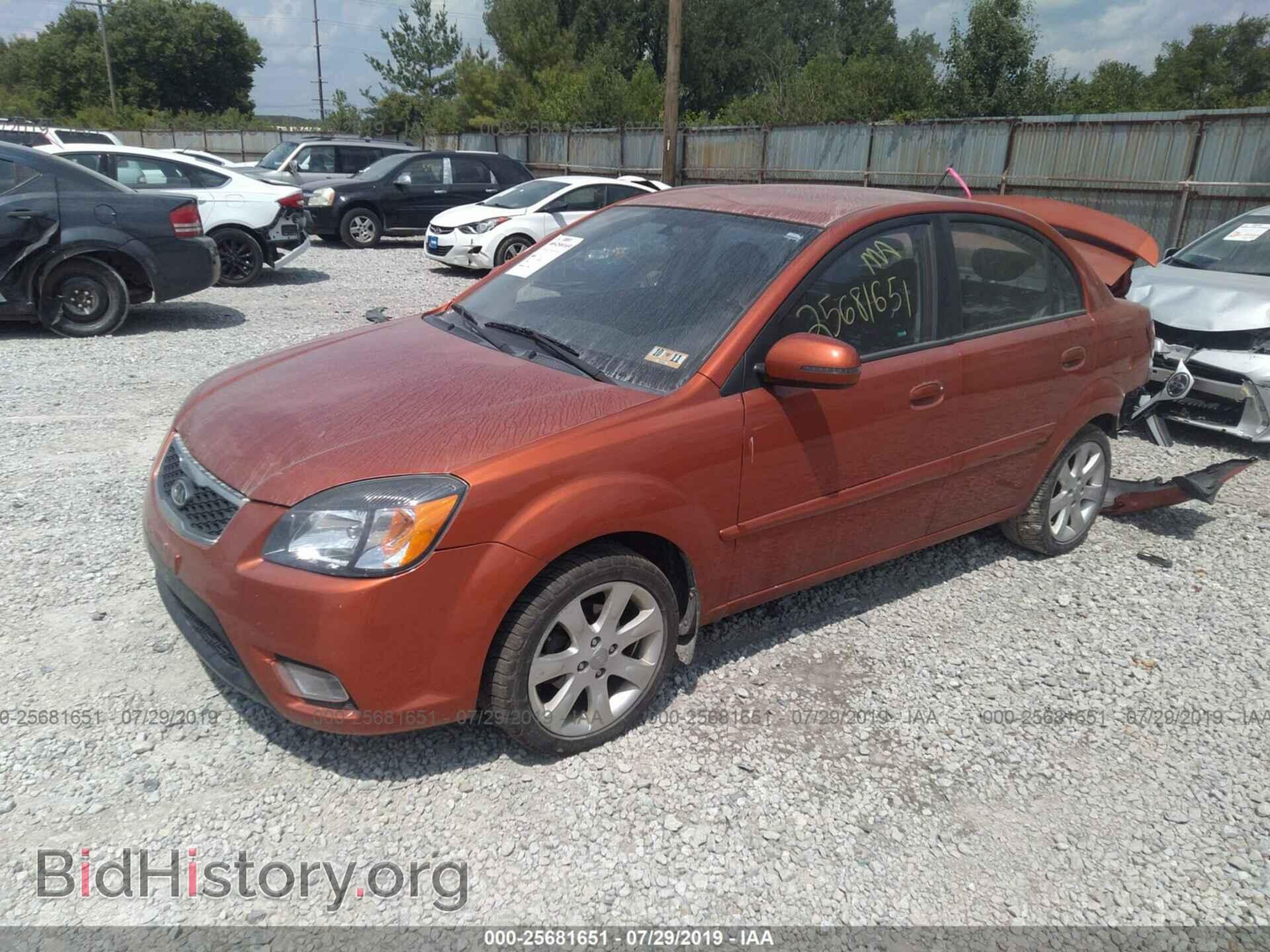 2011 KIA RIO - VIN: KNADH4A35B6910962 - Фото 2