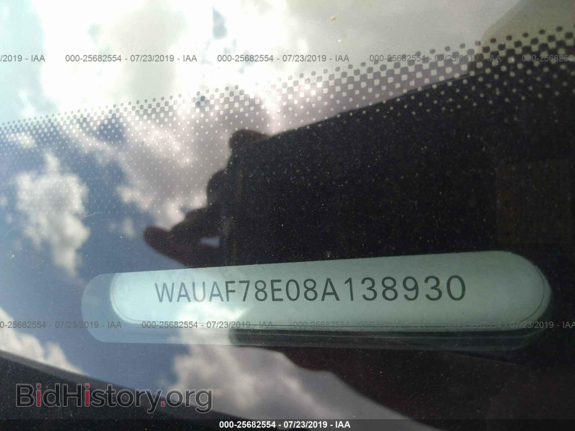 2008 AUDI A4 - VIN: WAUAF78E08A138930 - Фото 9