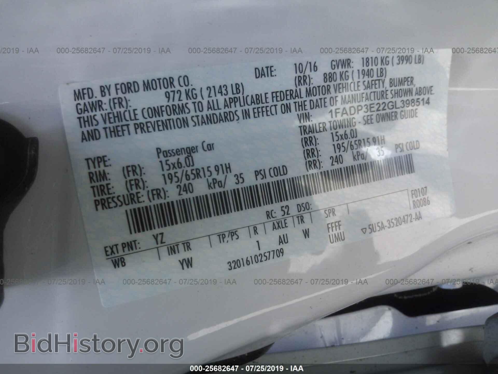 2016 FORD FOCUS - VIN: 1FADP3E22GL398514 - Photo 9