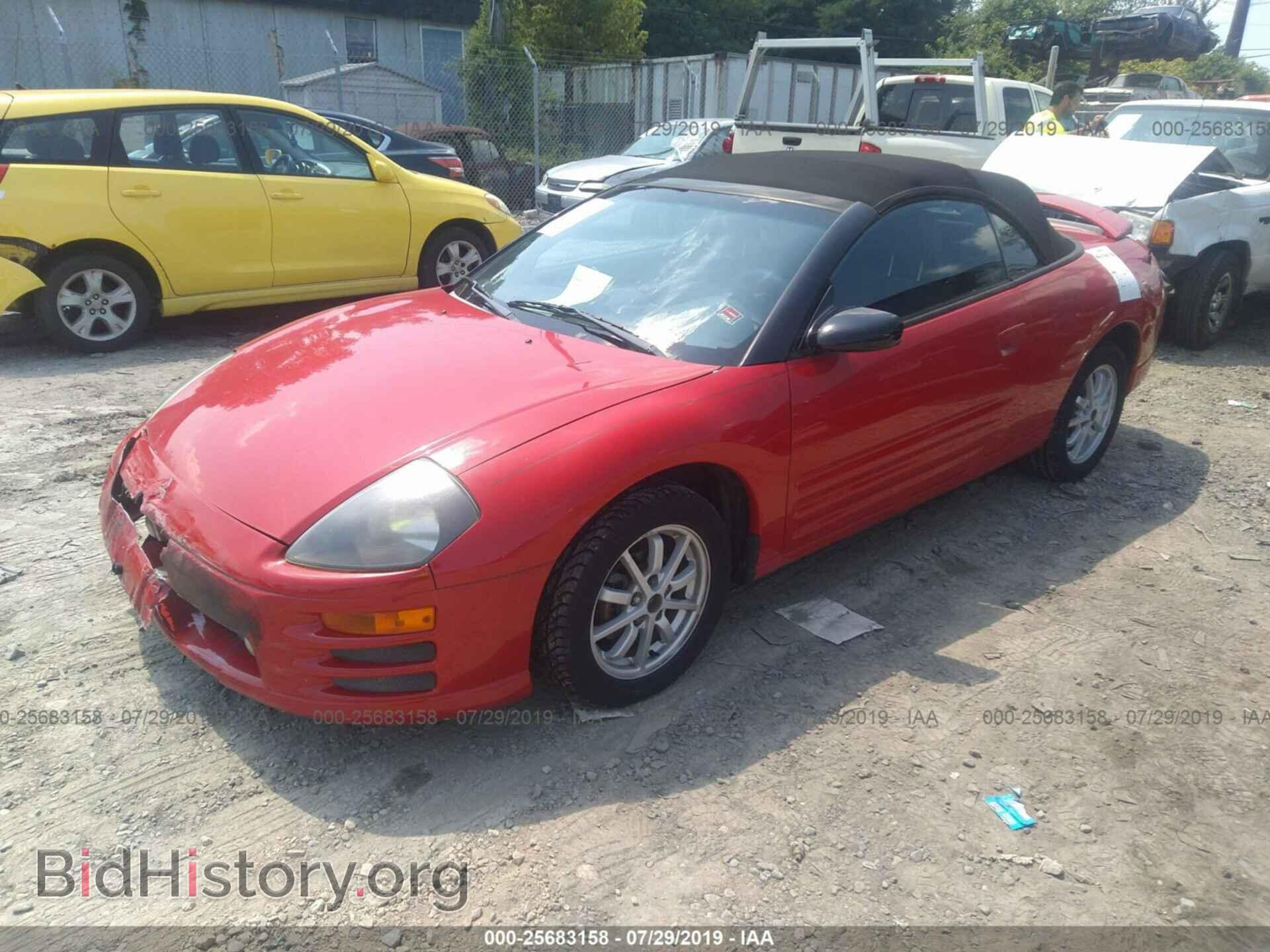 2001 MITSUBISHI ECLIPSE - VIN: 4A3AE45G91E183306 - Photo 2