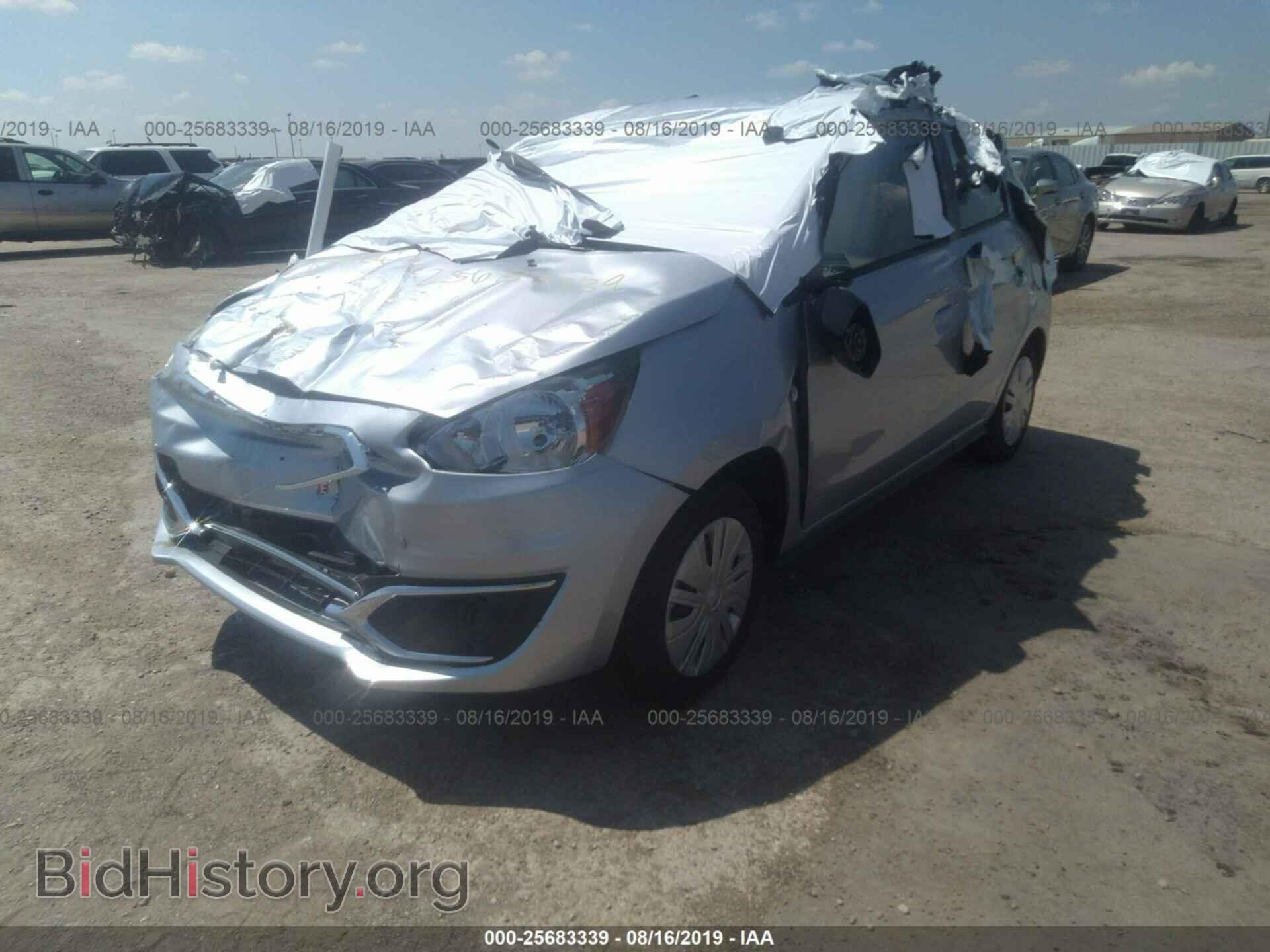 2019 MITSUBISHI MIRAGE - VIN: ML32A3HJ1KH004134 - Фото 2