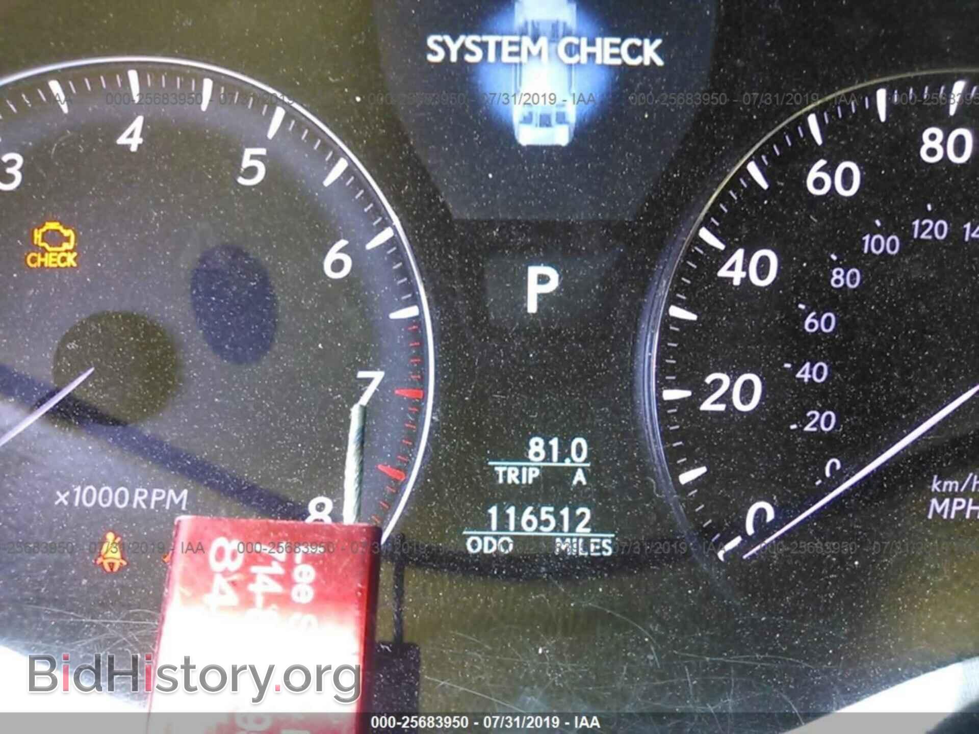 2007 LEXUS LS - VIN: JTHGL46F275016186 - Фото 7
