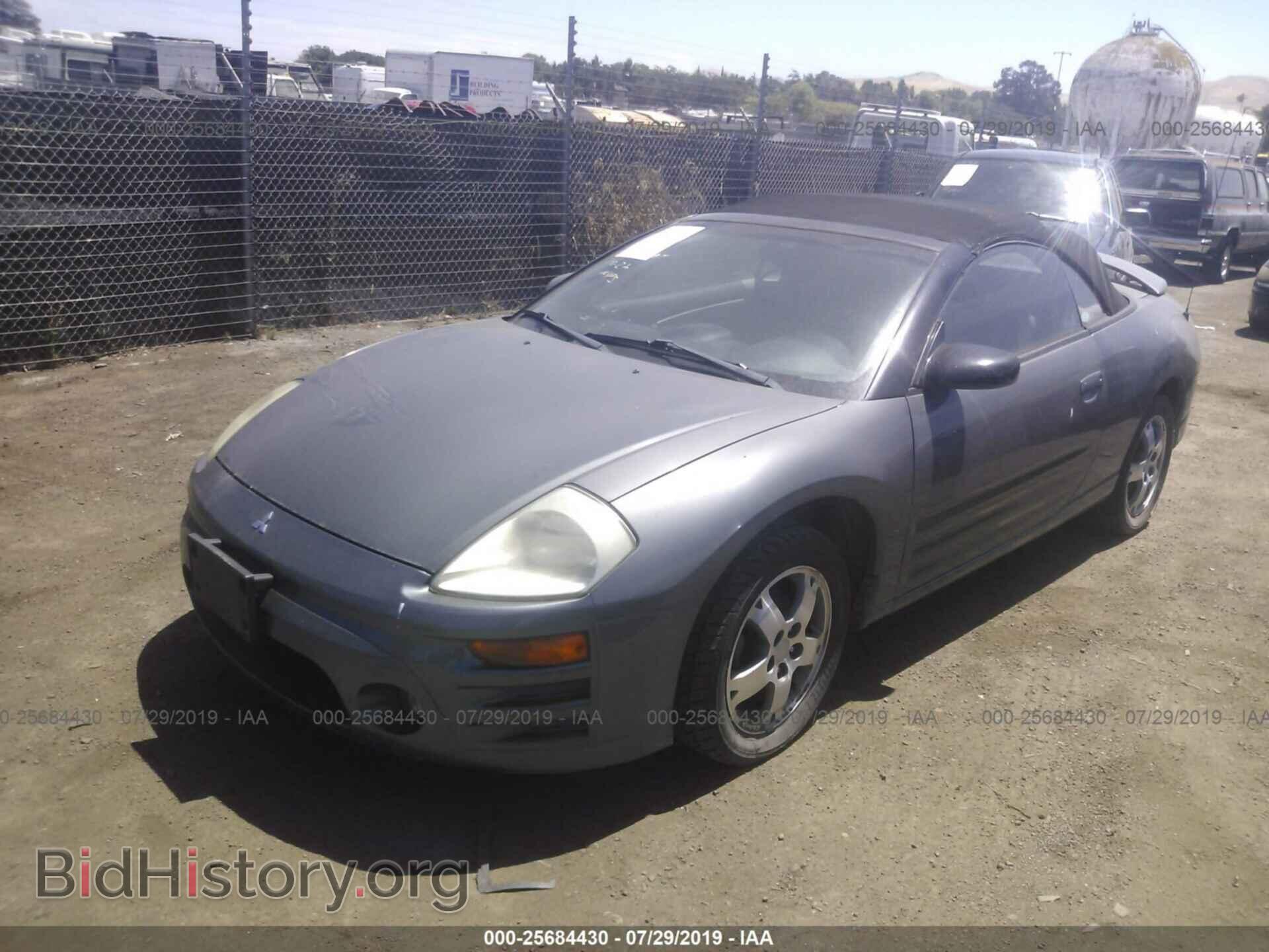 2003 MITSUBISHI ECLIPSE - VIN: 4A3AE45G53E028075 - Фото 2