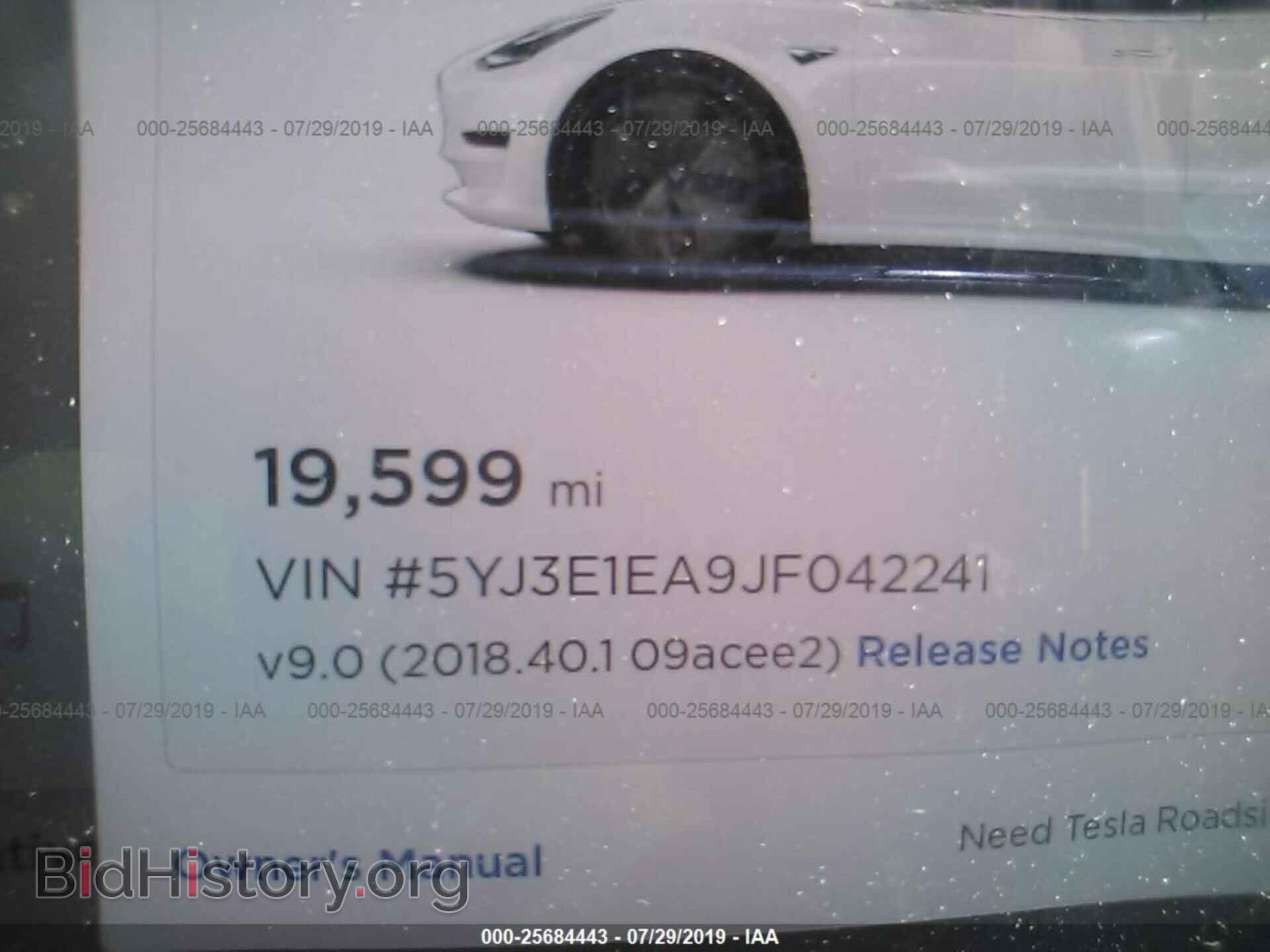 2018 TESLA MODEL 3 - VIN: 5YJ3E1EA9JF042241 - Фото 7