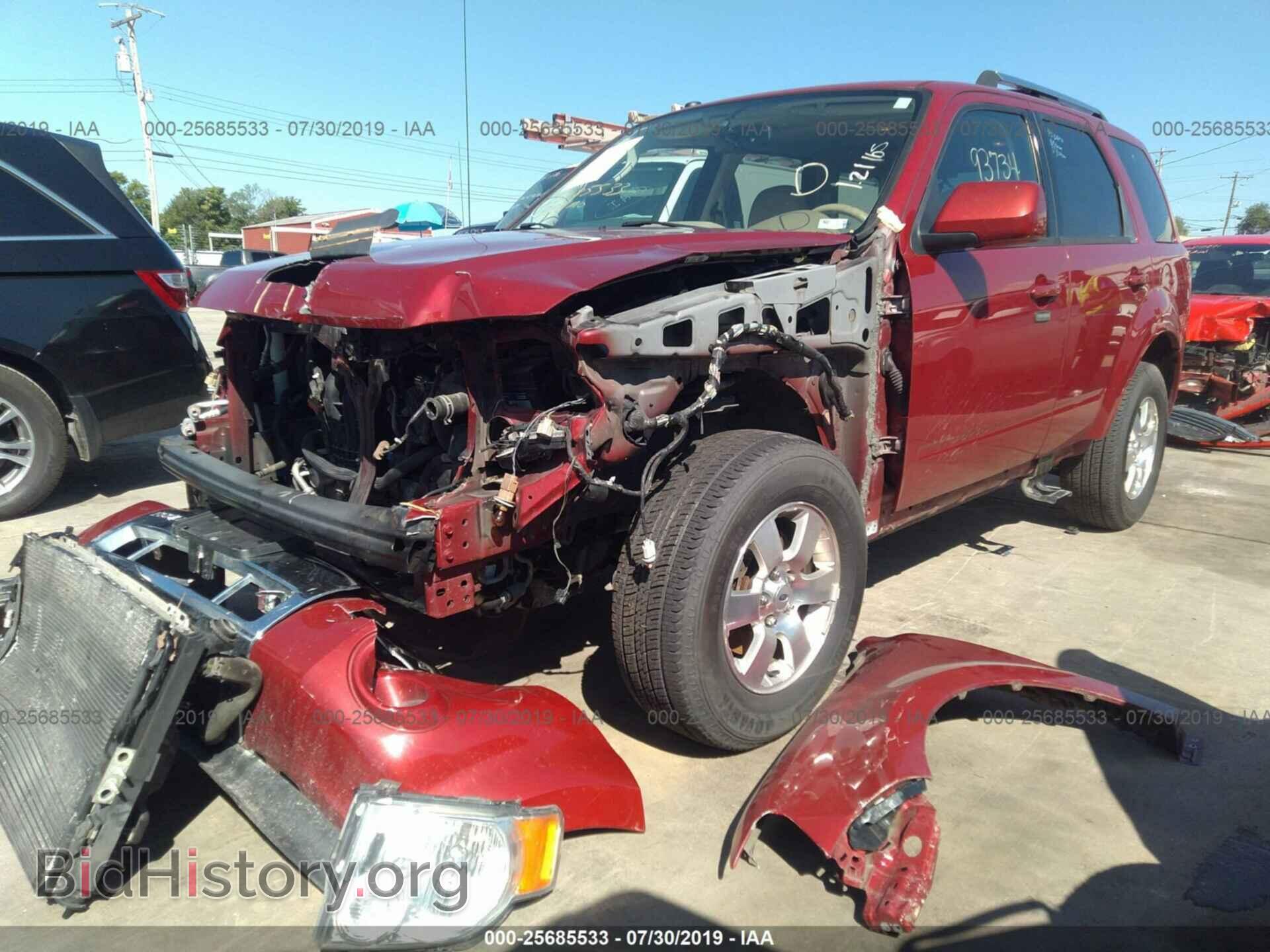 2011 FORD ESCAPE - VIN: 1FMCU9E78BKB58231 - Фото 2