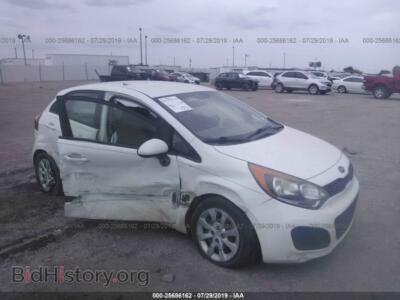 2012 Kia RIO LX, white — VIN KNADM5A32C6020115, IAAI
