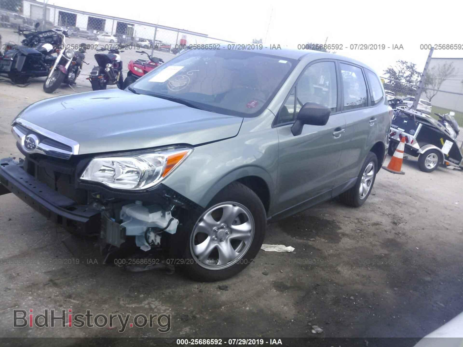 2016 SUBARU FORESTER - VIN: JF2SJAAC3GH486451 - Фото 2