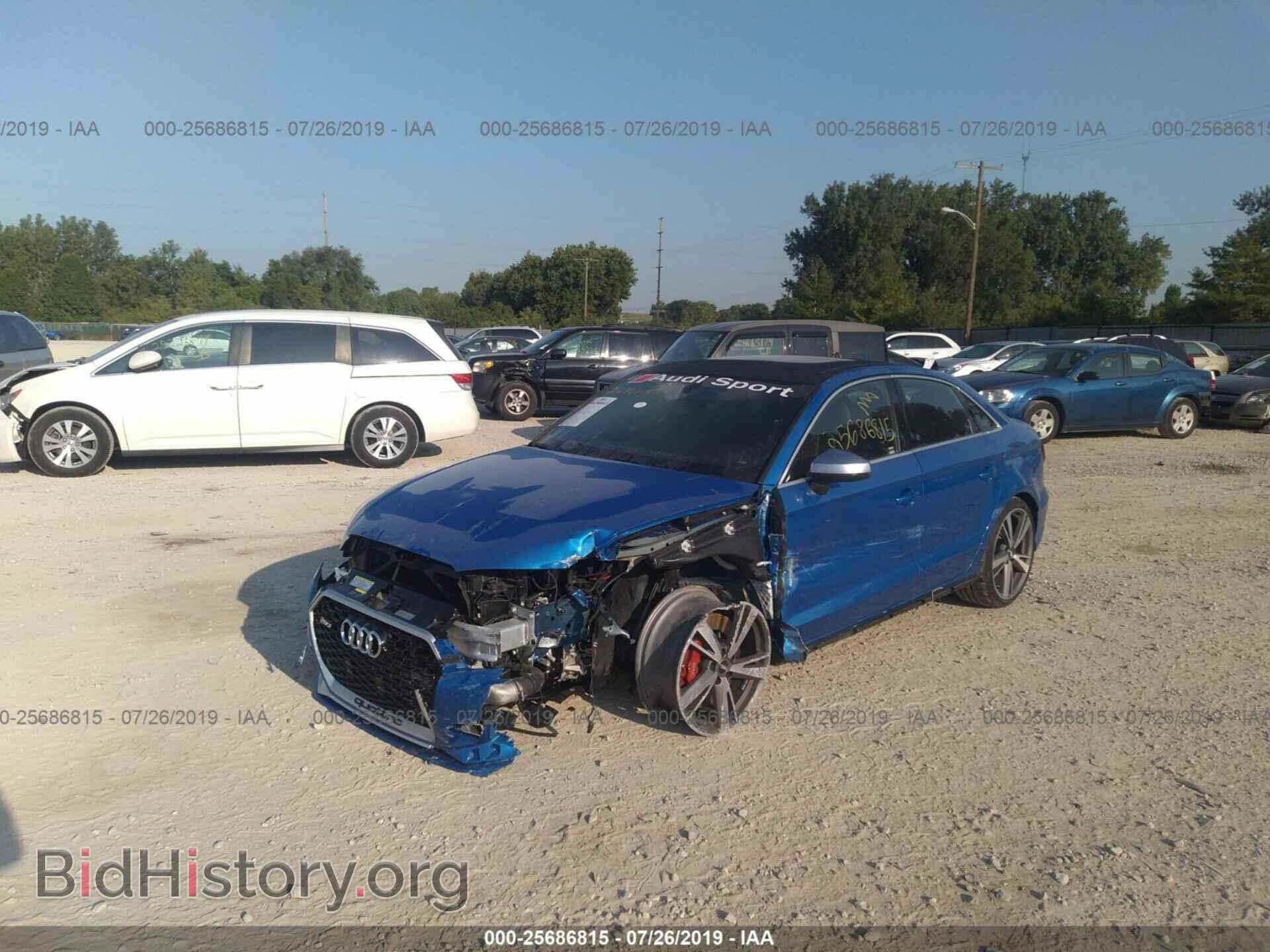 2018 AUDI RS3 - VIN: WUABWGFF2J1906483 - Фото 2