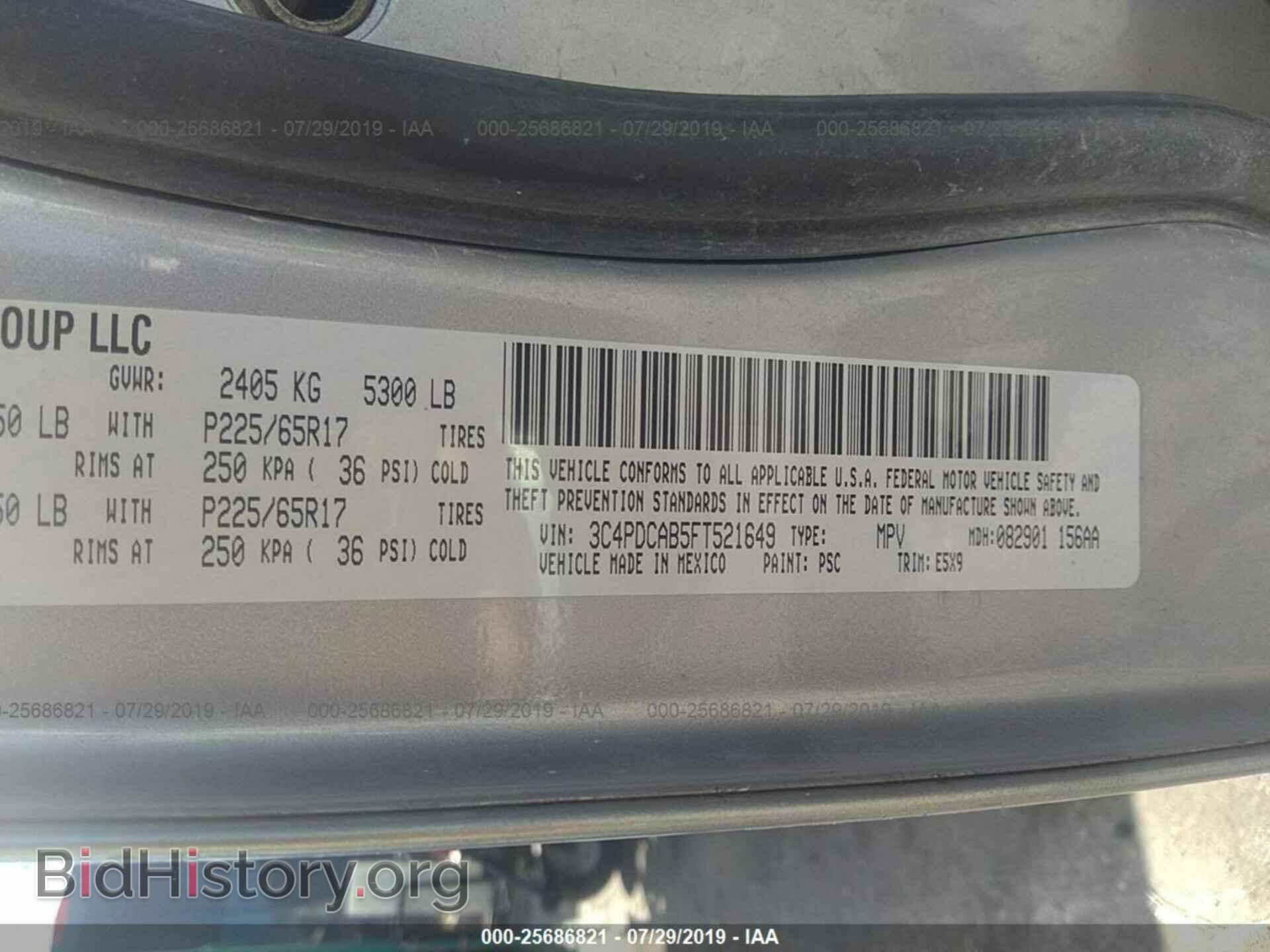 2015 DODGE JOURNEY - VIN: 3C4PDCAB5FT521649 - Photo 9