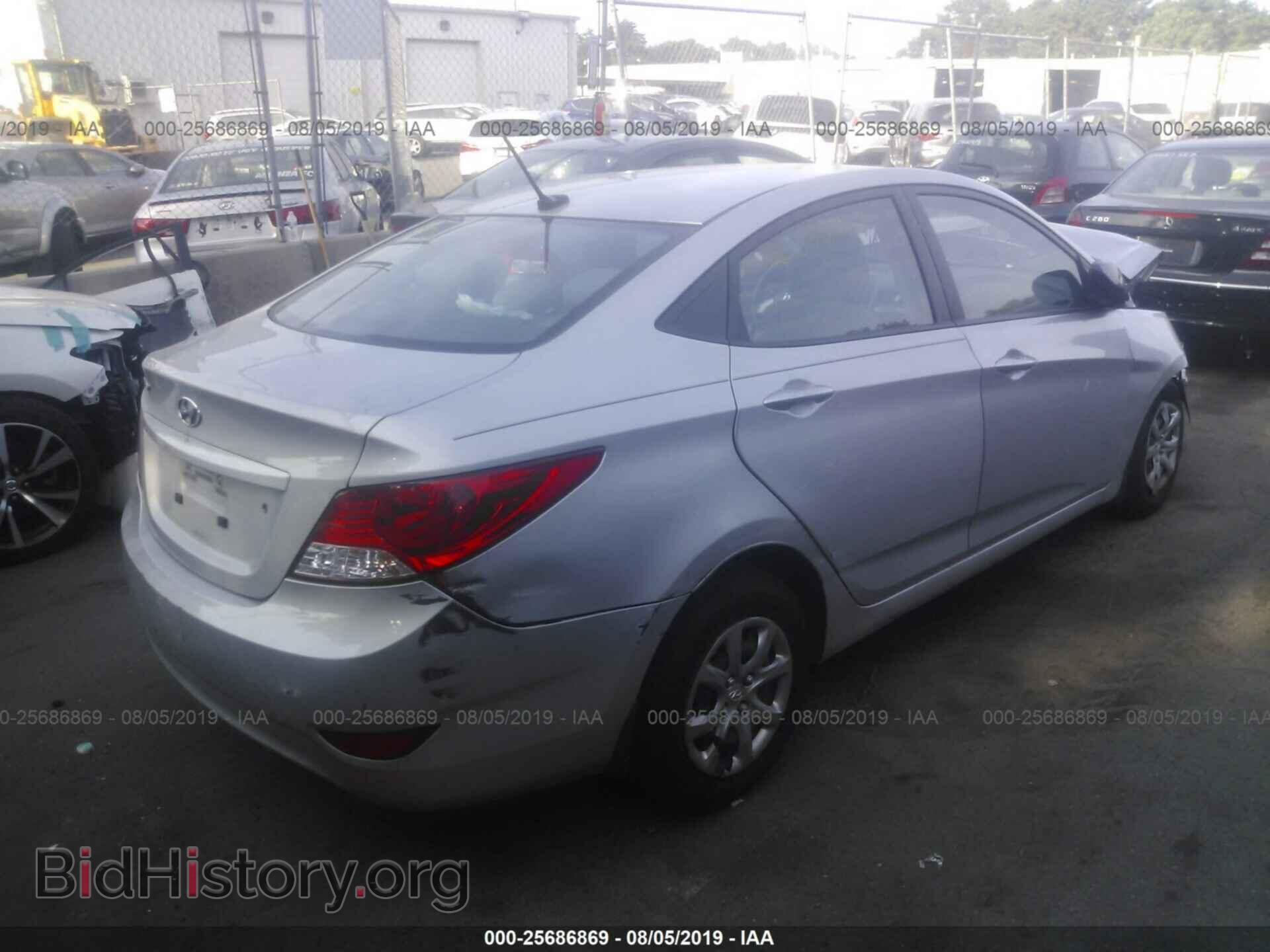 2013 HYUNDAI ACCENT - VIN: KMHCT4AE1DU565583 - Фото 4