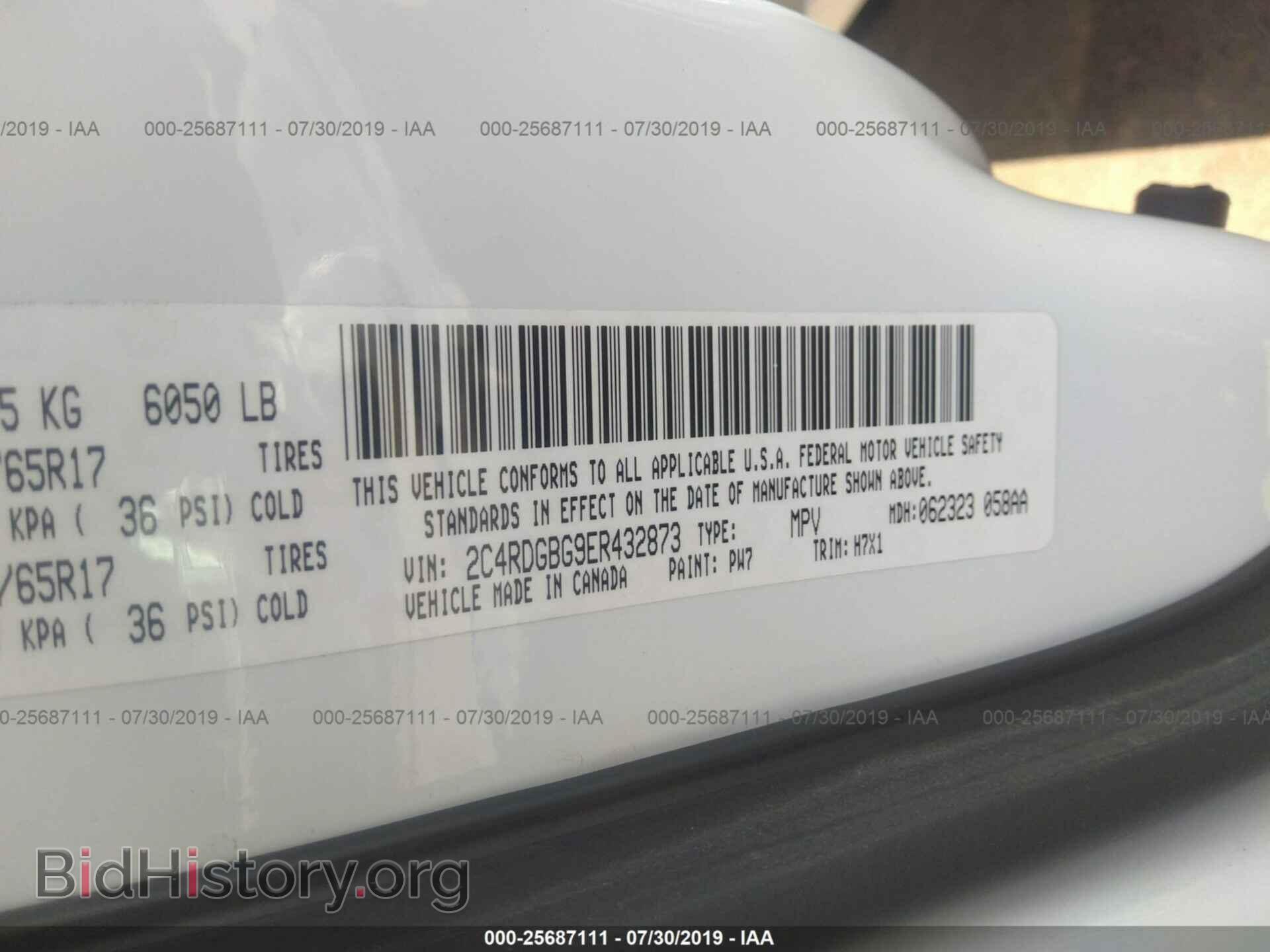 2014 DODGE GRAND CARAVAN - VIN: 2C4RDGBG9ER432873 - Фото 9