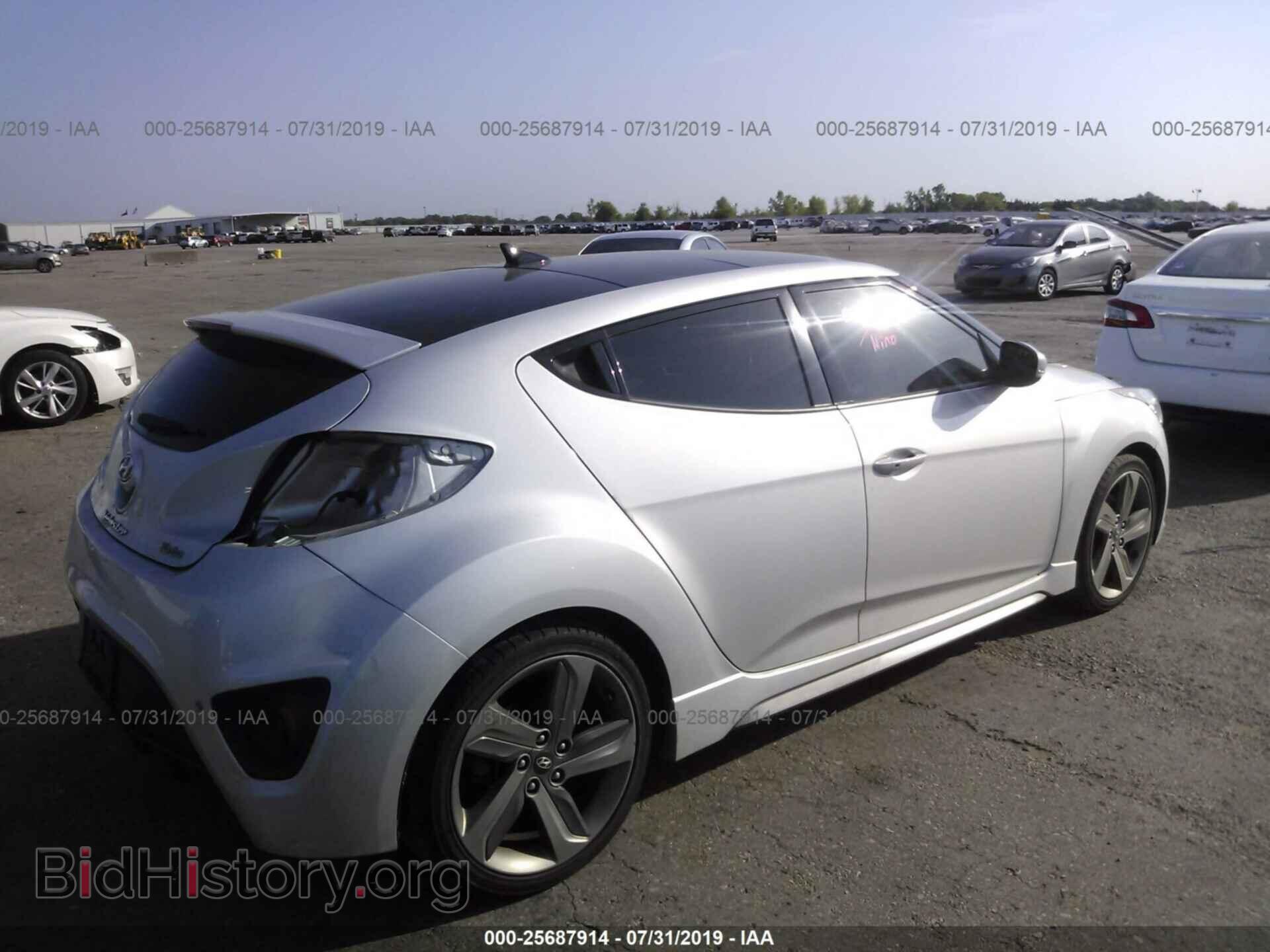 2014 HYUNDAI VELOSTER - VIN: KMHTC6AE2EU206627 - Фото 4