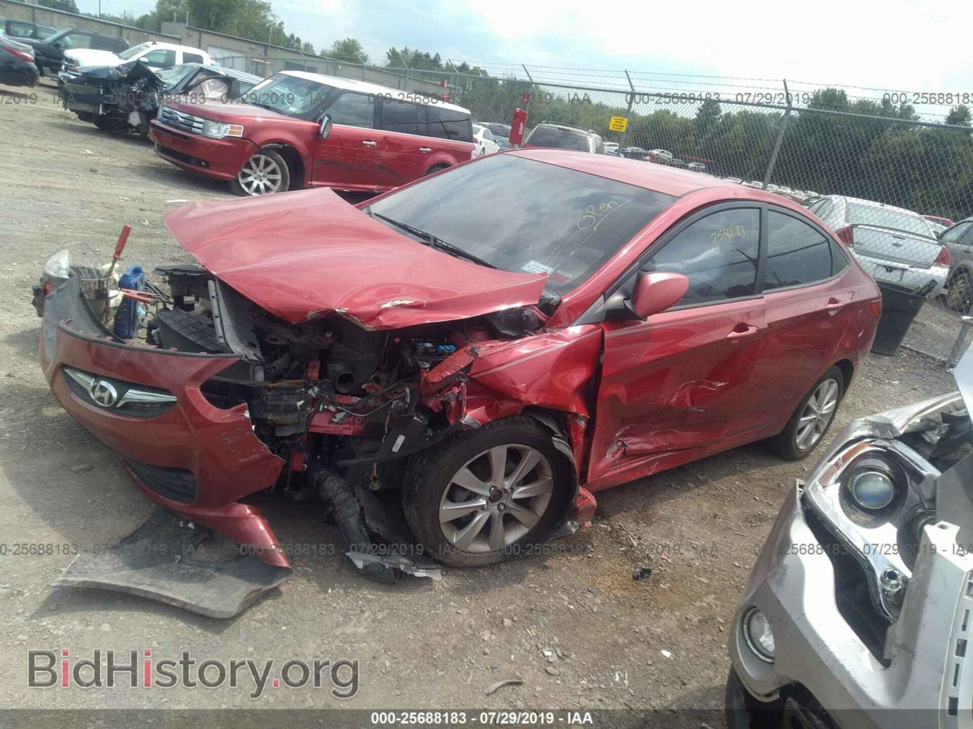 2012 HYUNDAI ACCENT - VIN: KMHCU4AE5CU045365 - Фото 2