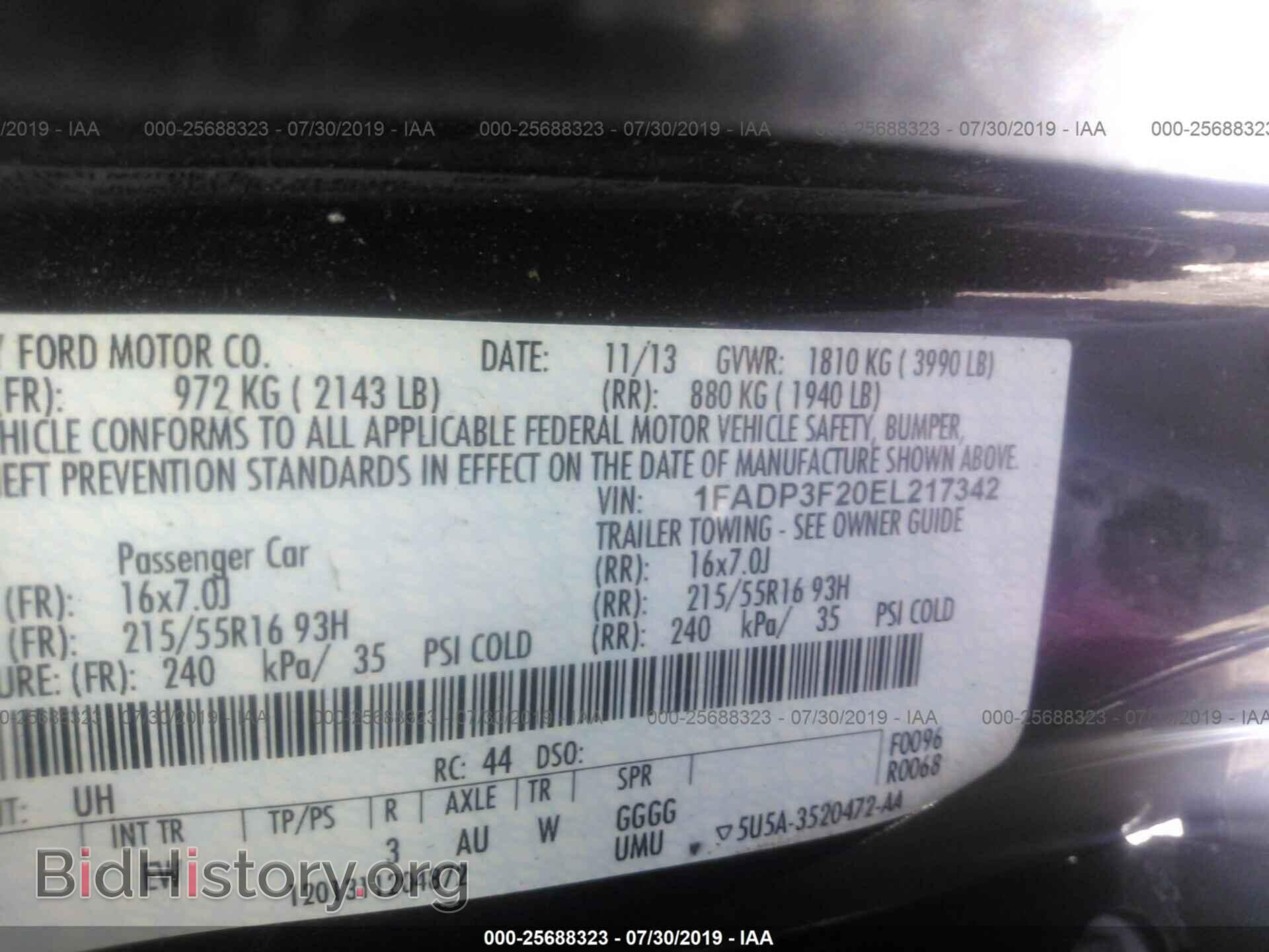 2014 FORD FOCUS - VIN: 1FADP3F20EL217342 - Photo 9