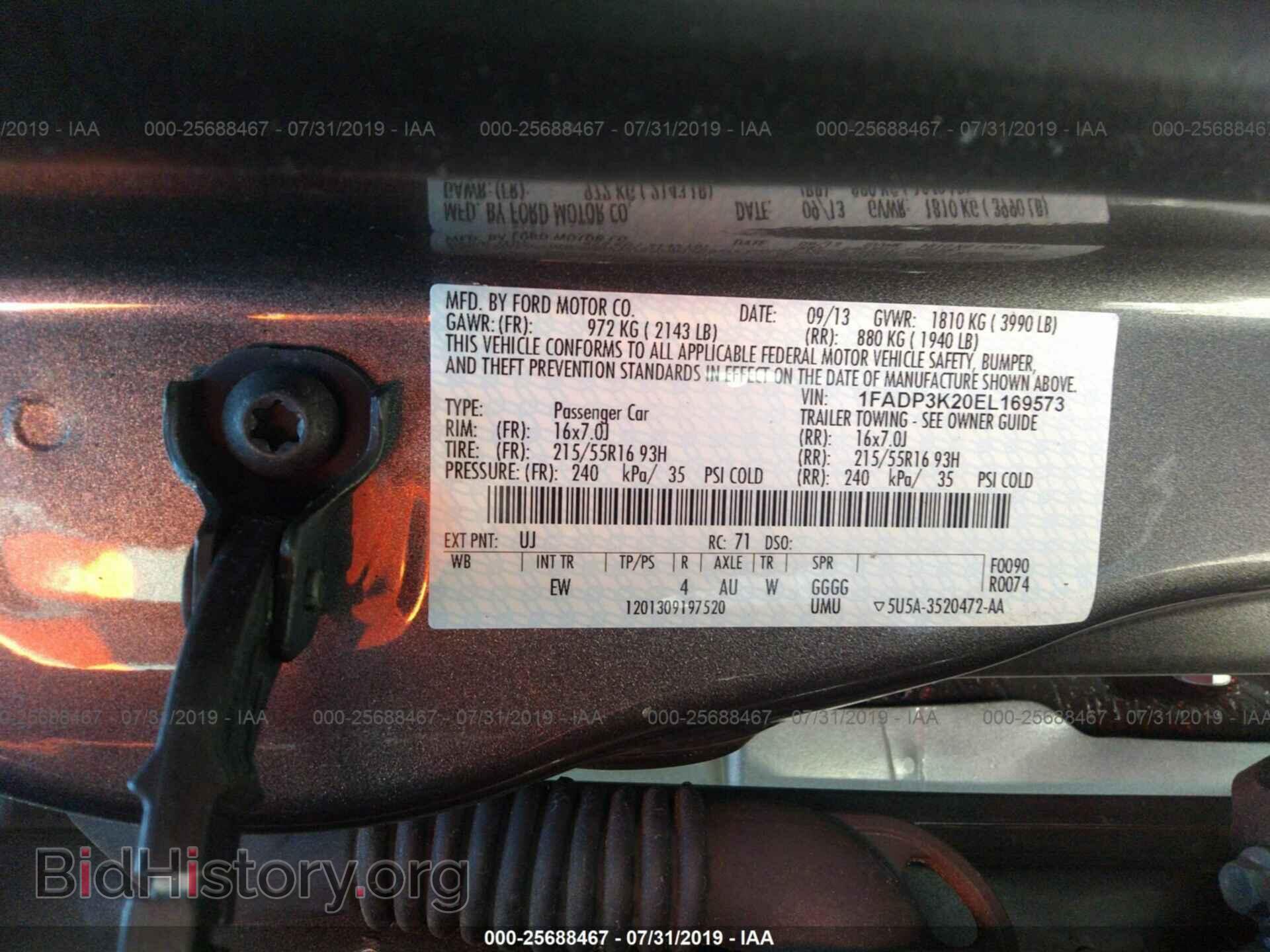 2014 FORD FOCUS - VIN: 1FADP3K20EL169573 - Photo 9