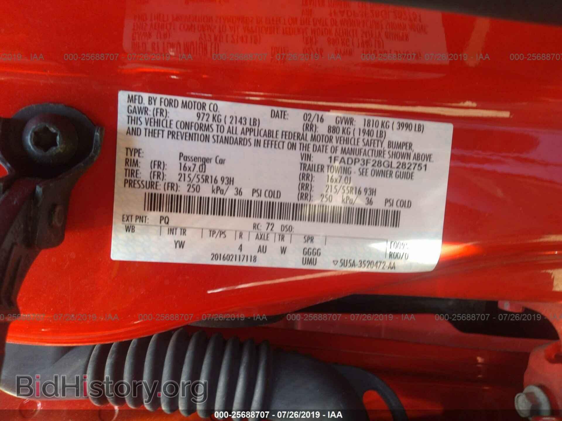 2016 FORD FOCUS - VIN: 1FADP3F28GL282751 - Photo 9