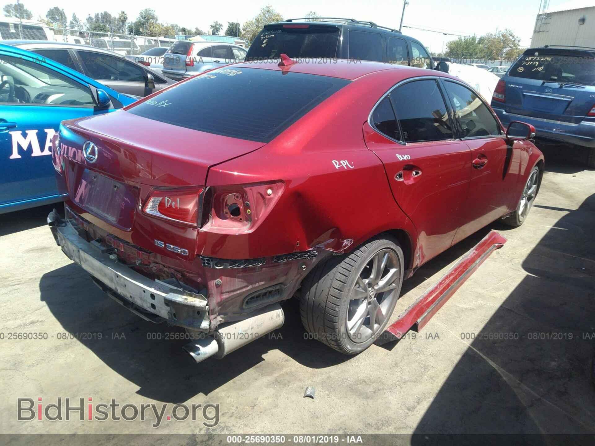 2009 LEXUS IS - VIN: JTHBK262495100446 - Фото 4