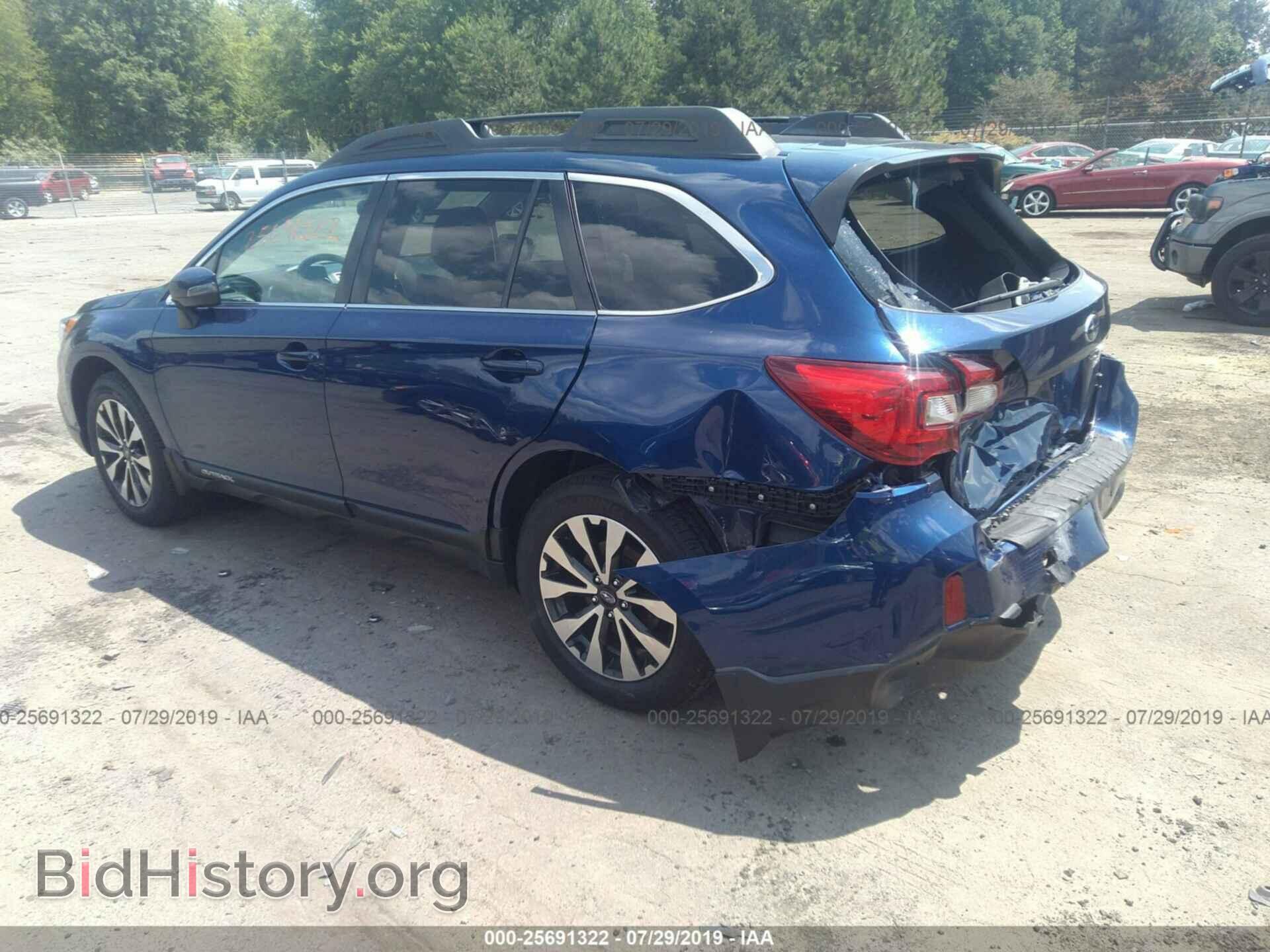2016 SUBARU OUTBACK - VIN: 4S4BSALC0G3208317 - Фото 3