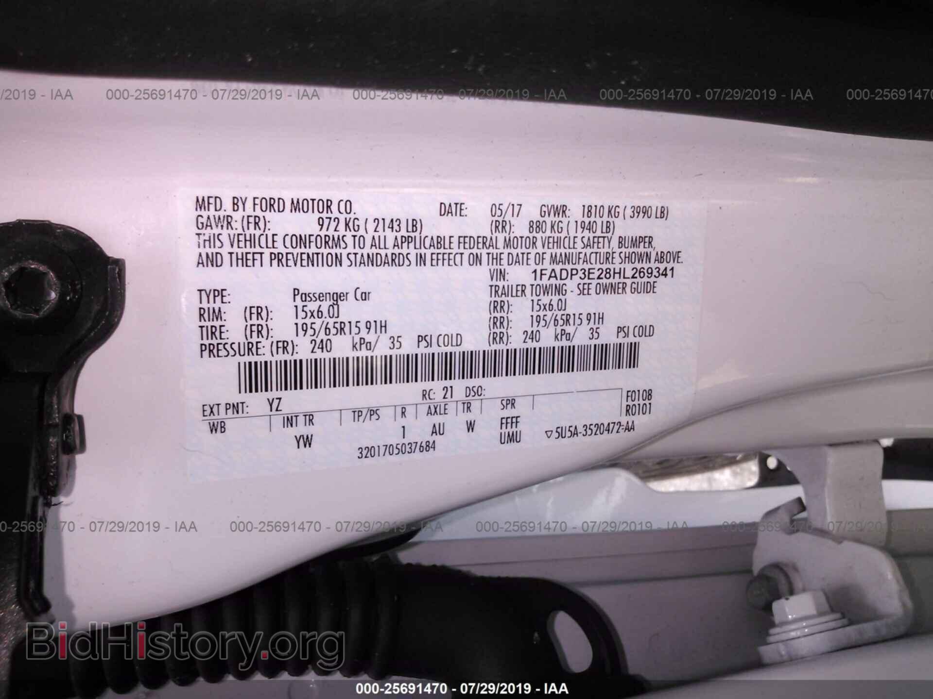2017 FORD FOCUS - VIN: 1FADP3E28HL269341 - Photo 9