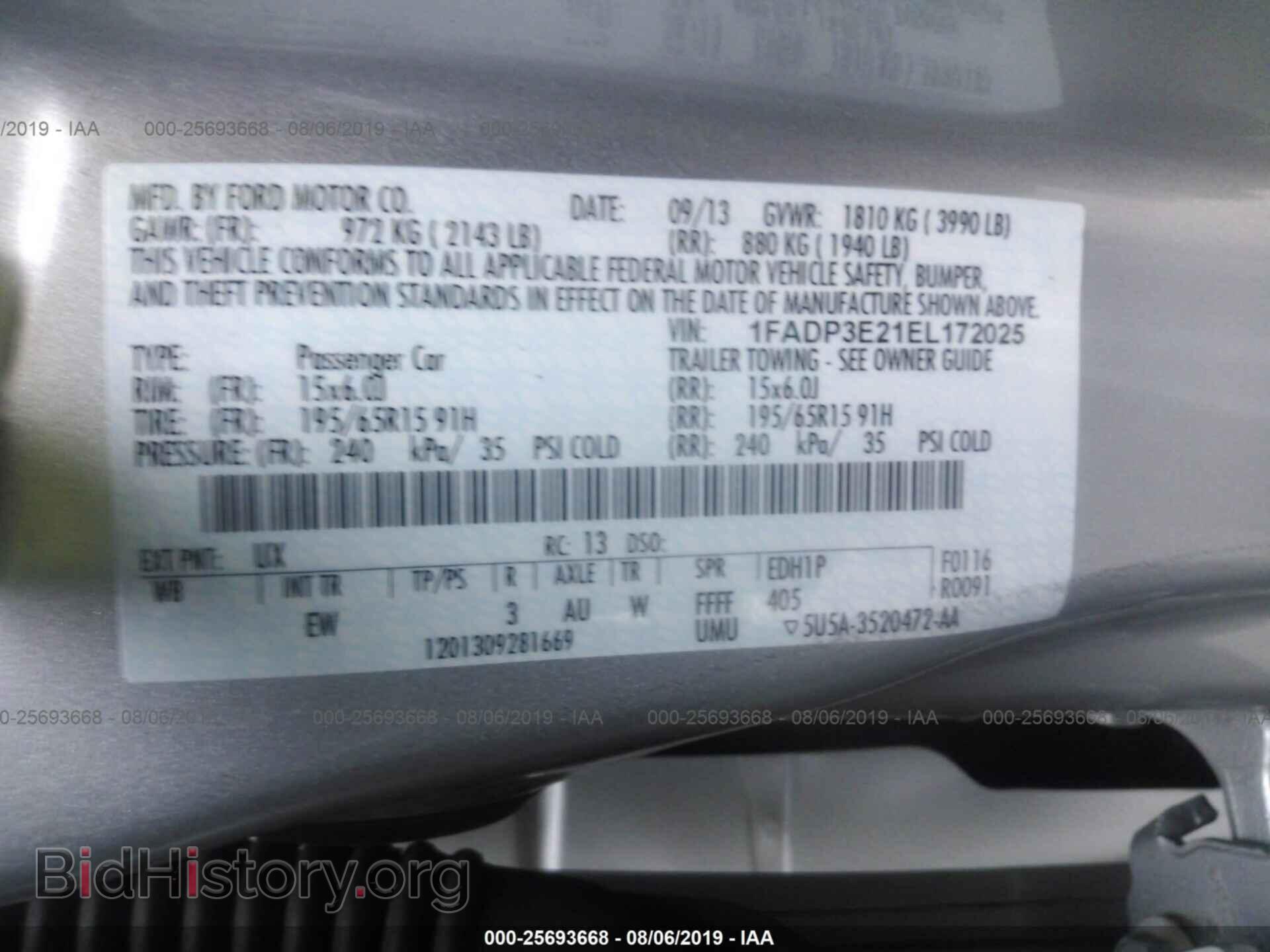 2014 FORD FOCUS - VIN: 1FADP3E21EL172025 - Photo 9