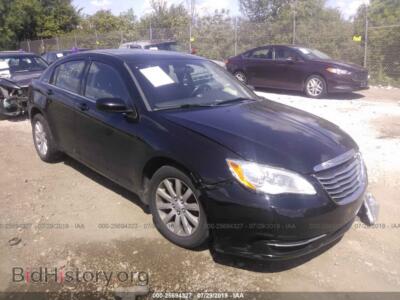 2012 Chrysler 200 TOURING, черный — VIN 1C3CCBBB7CN131162, IAAI