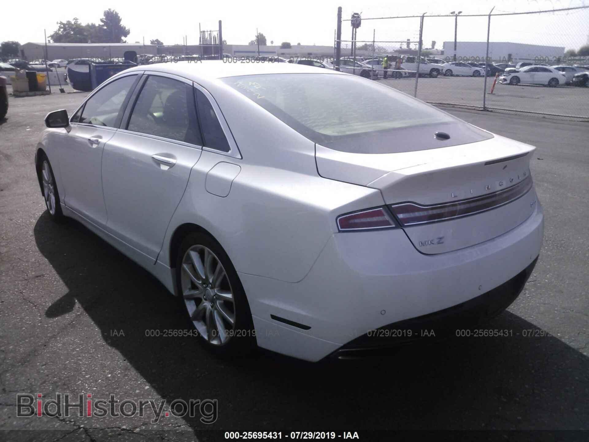 2014 LINCOLN MKZ - VIN: 3LN6L2G92ER822920 - Фото 3