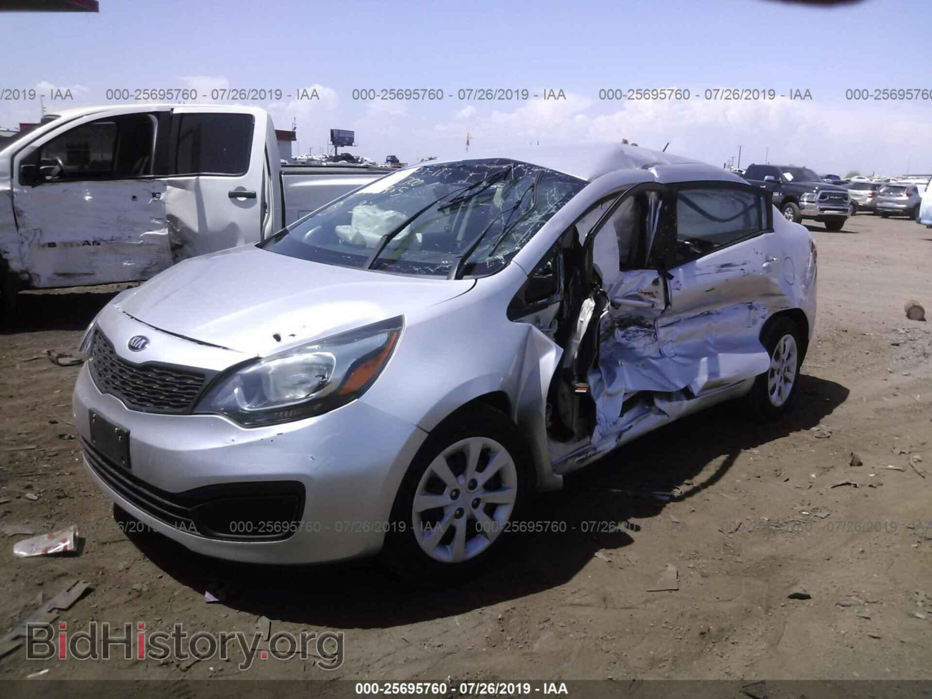 2013 KIA RIO - VIN: KNADM4A38D6318700 - Фото 2