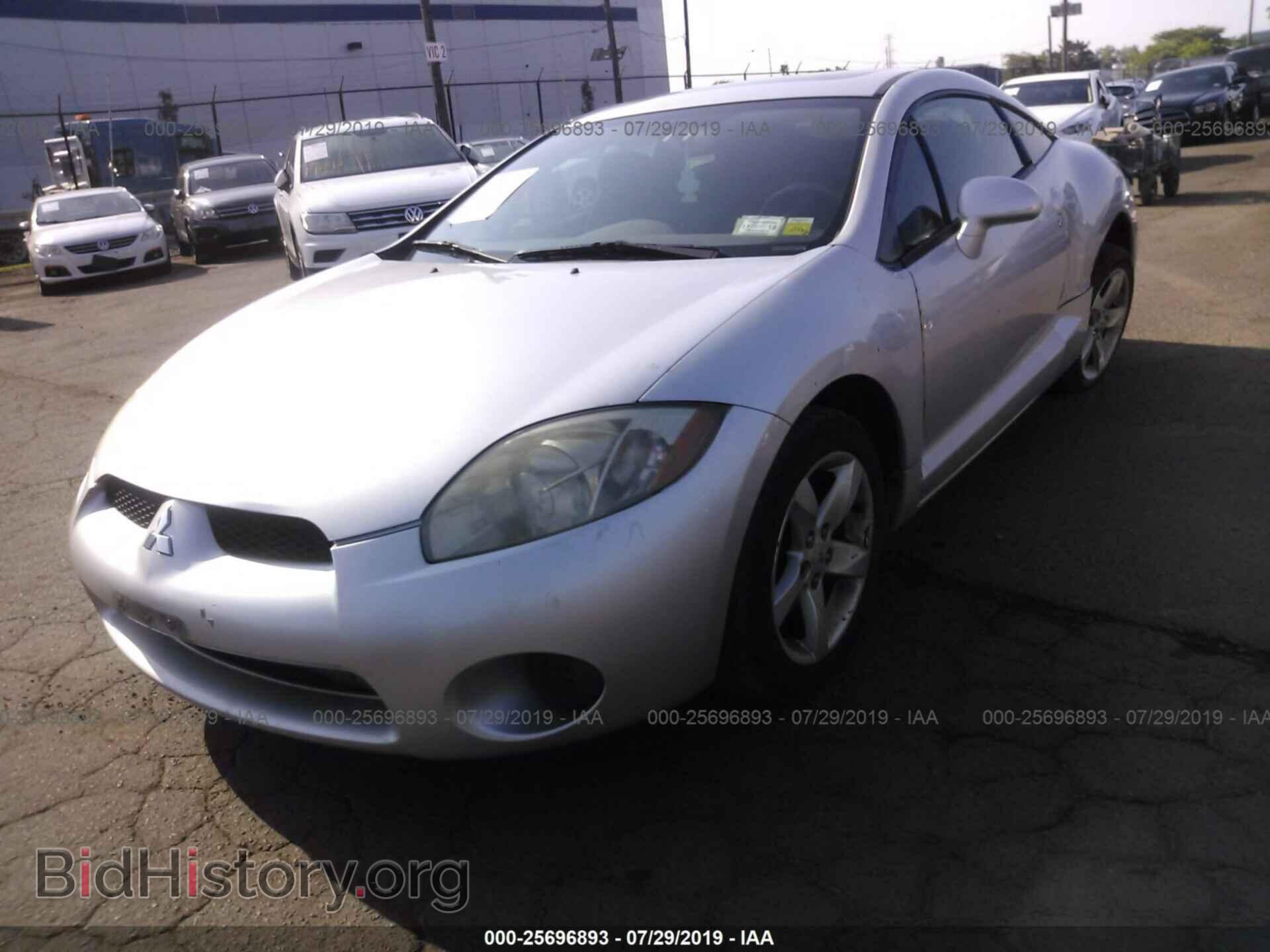 2007 MITSUBISHI ECLIPSE - VIN: 4A3AK24F17E026142 - Фото 2