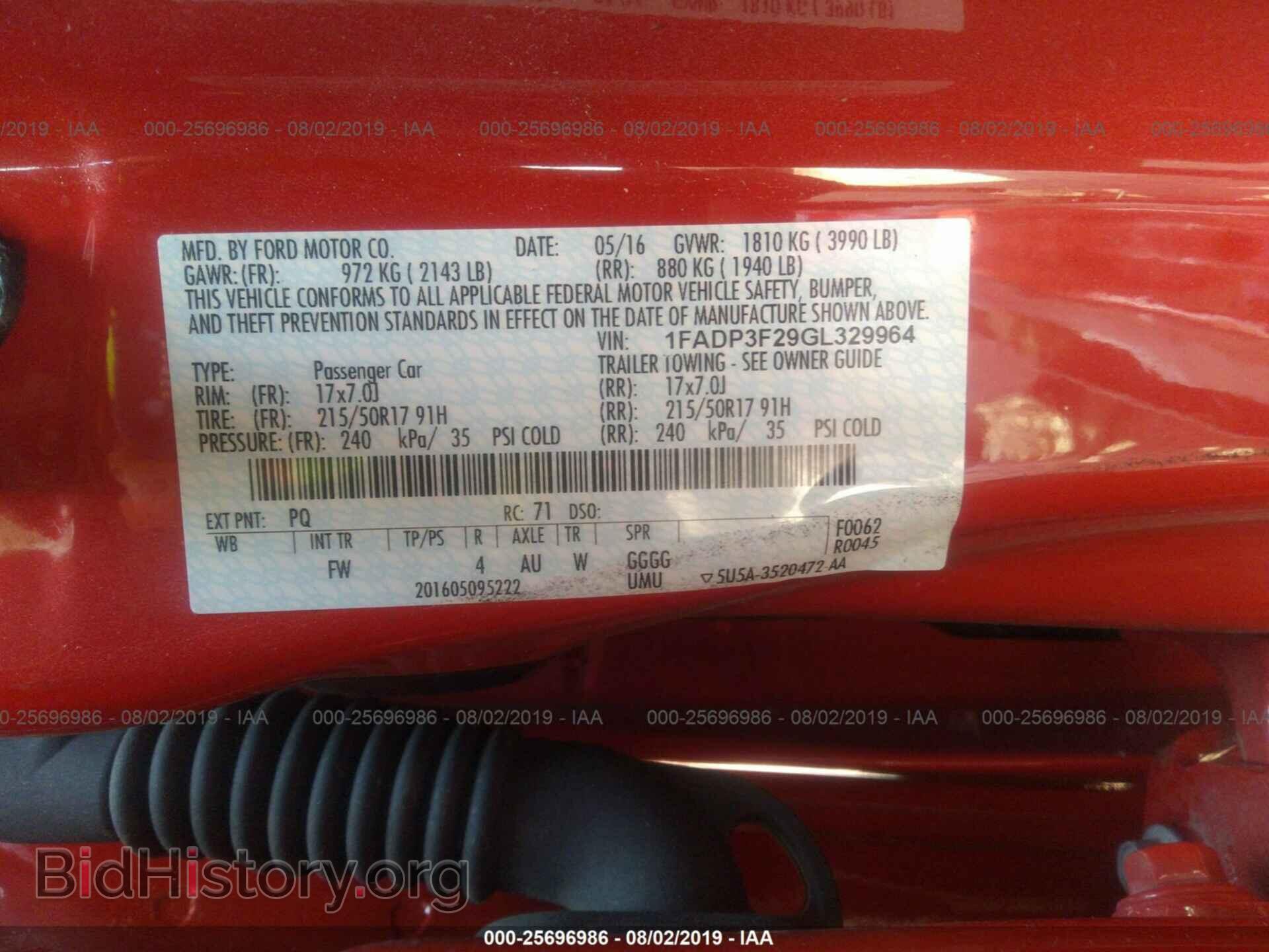 2016 FORD FOCUS - VIN: 1FADP3F29GL329964 - Photo 9