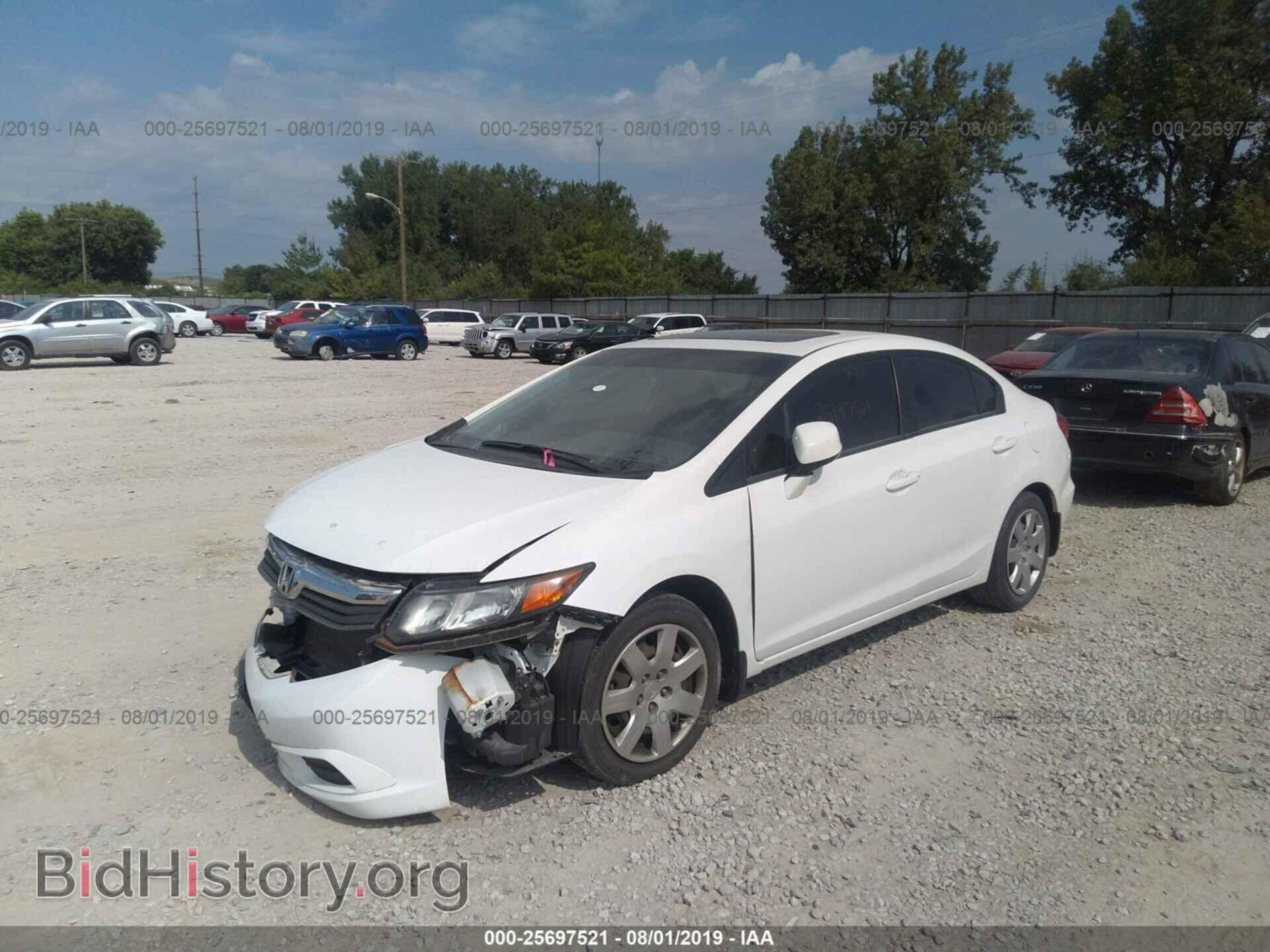 2012 HONDA CIVIC - VIN: 2HGFB2F94CH506776 - Фото 2