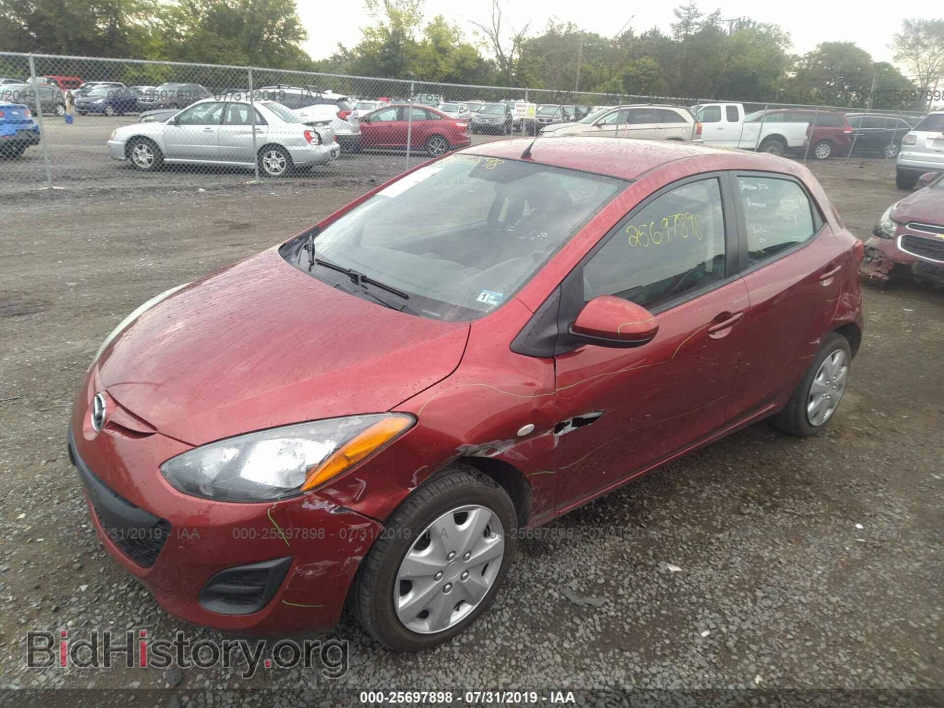 2014 MAZDA MAZDA2 - VIN: JM1DE1KZ1E0183176 - Фото 2