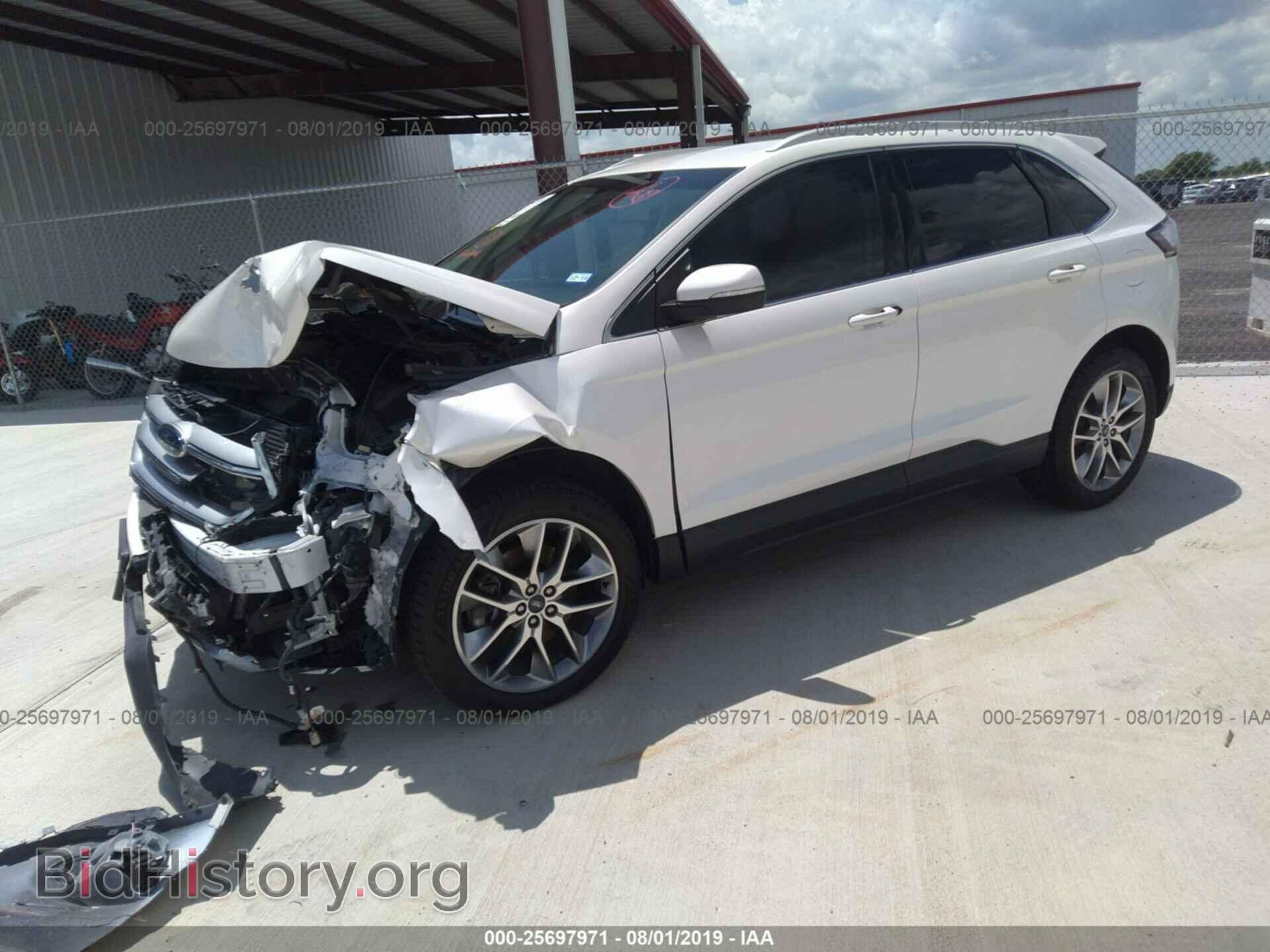 2015 FORD EDGE - VIN: 2FMTK3K86FBC32875 - Фото 2