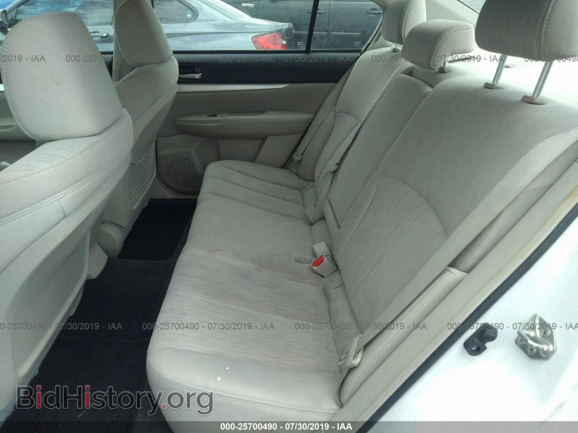 2013 SUBARU LEGACY - VIN: 4S3BMAA68D1009874 - Фото 8