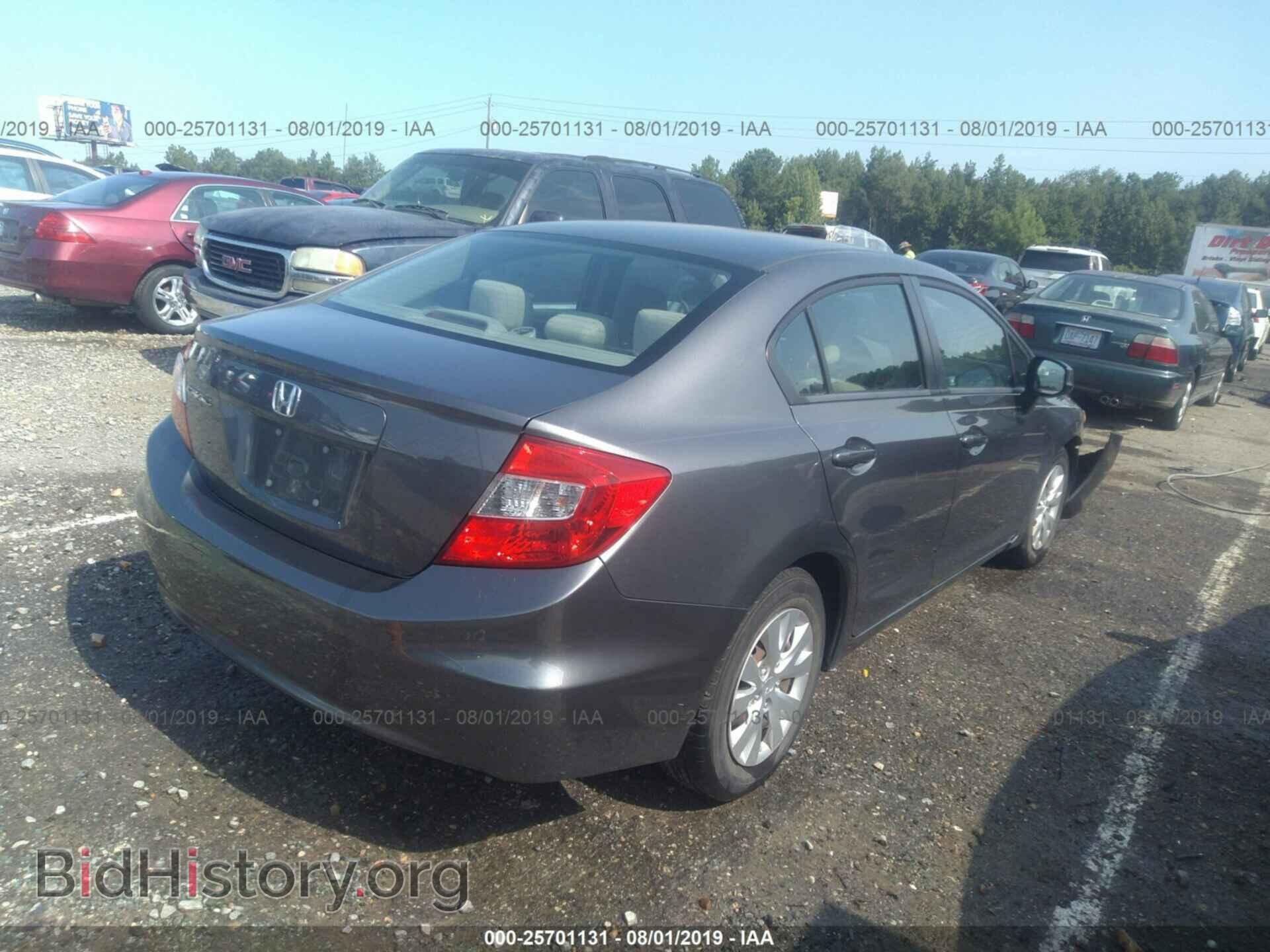2012 HONDA CIVIC - VIN: 19XFB2F57CE024388 - Фото 4