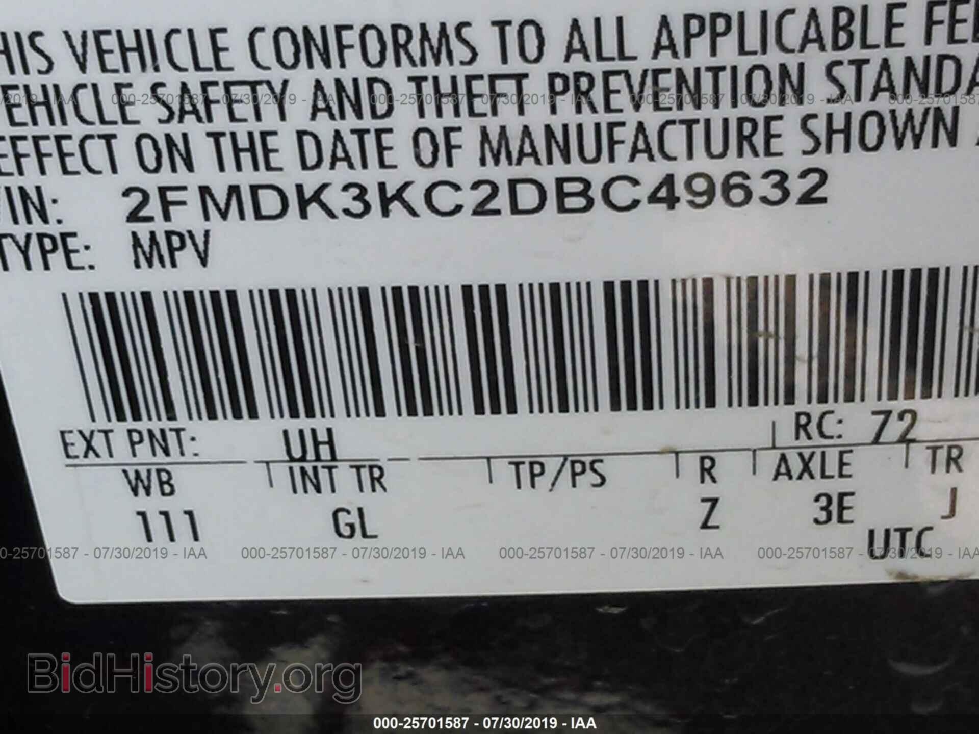 2013 FORD EDGE - VIN: 2FMDK3KC2DBC49632 - Photo 9