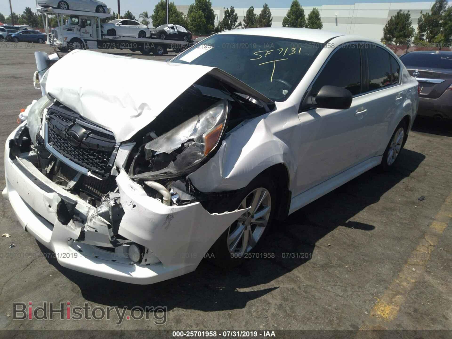2014 SUBARU LEGACY - VIN: 4S3BMBA67E3023325 - Фото 2