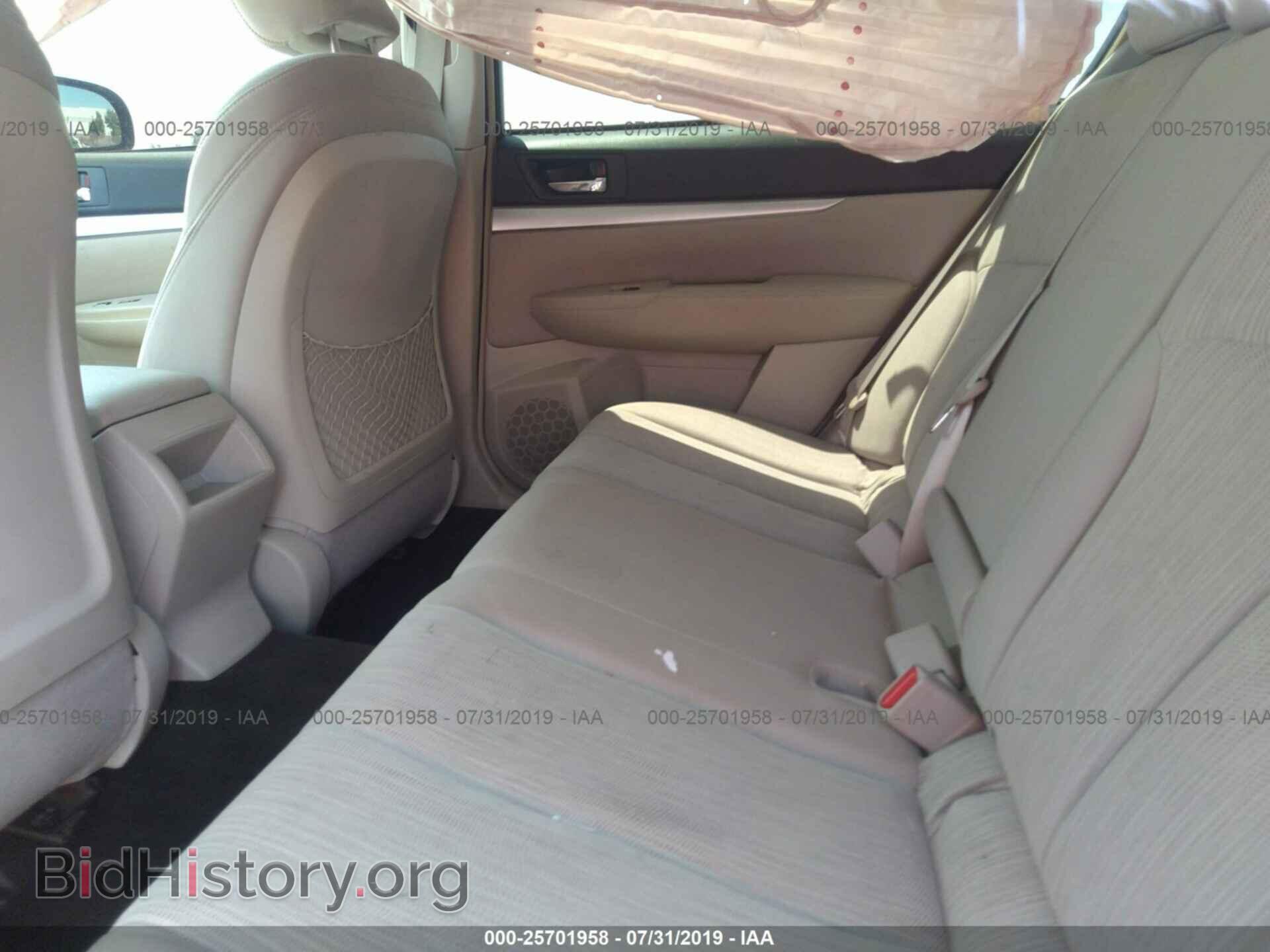 2014 SUBARU LEGACY - VIN: 4S3BMBA67E3023325 - Фото 8