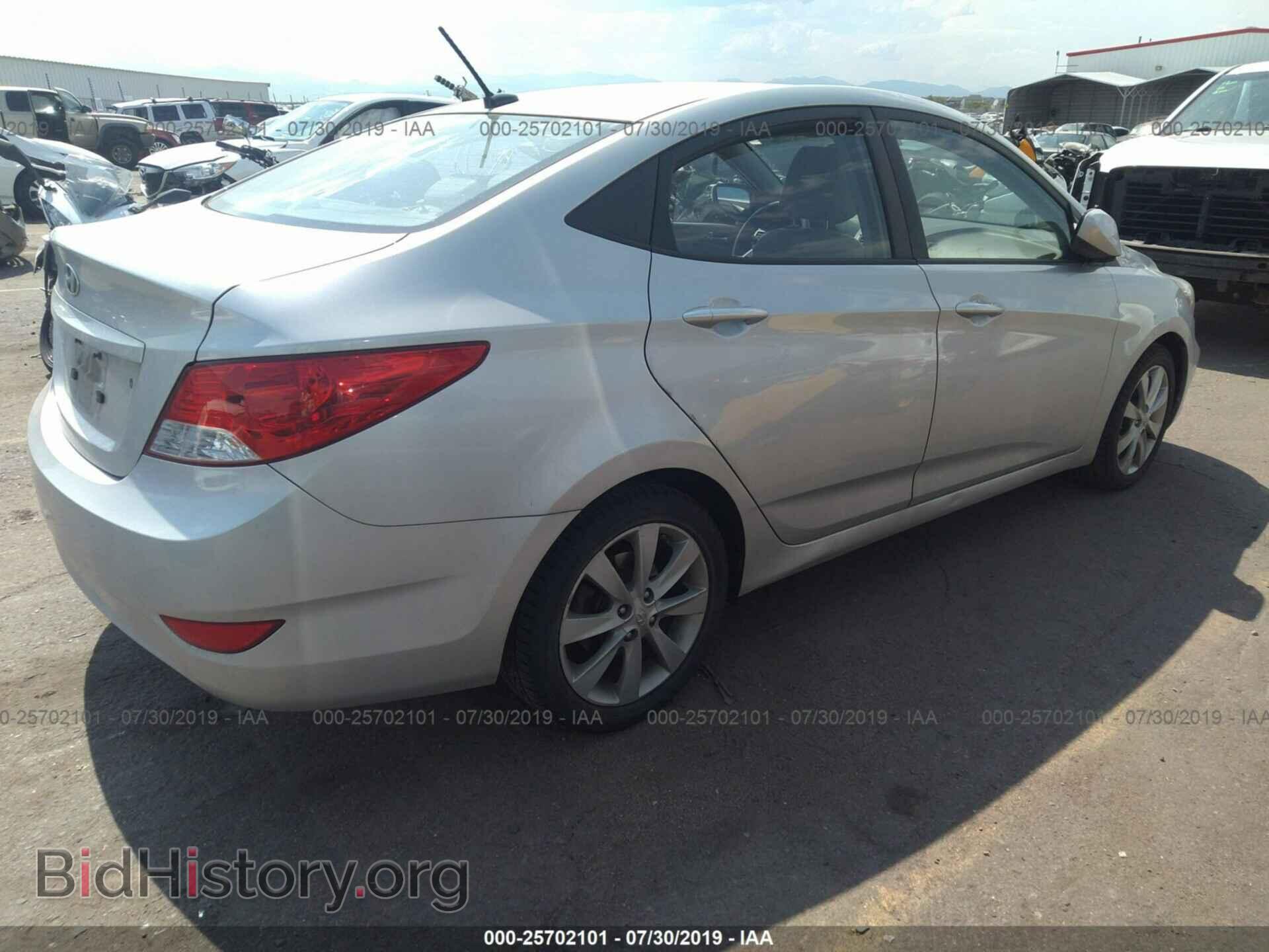 2013 HYUNDAI ACCENT - VIN: KMHCU4AE0DU299972 - Фото 4