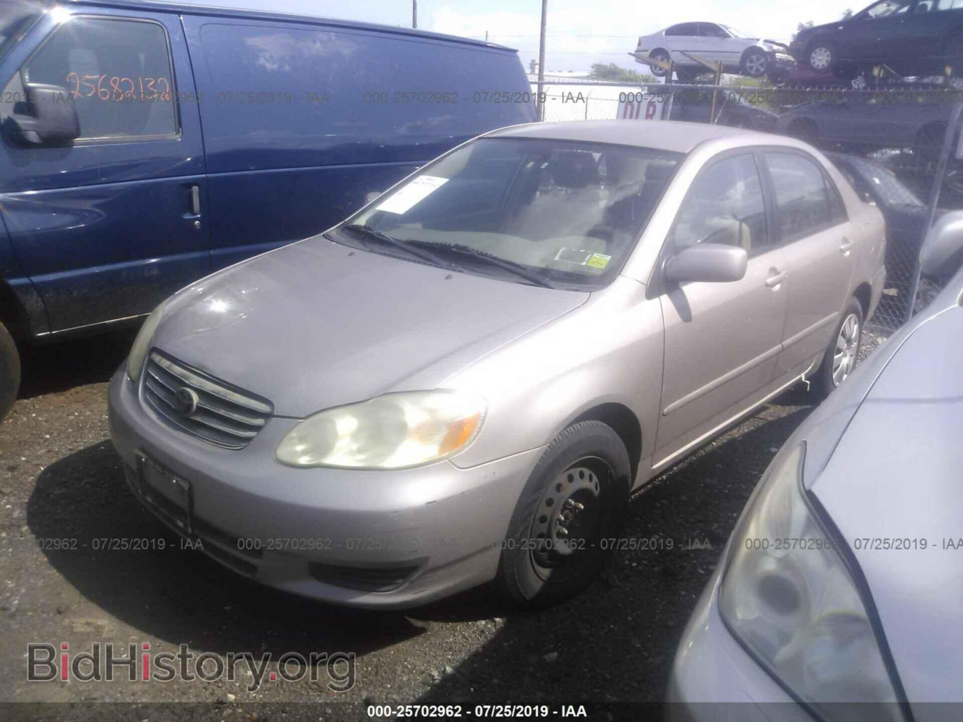 2003 TOYOTA COROLLA - VIN: 2T1BR38E23C125575 - Фото 2