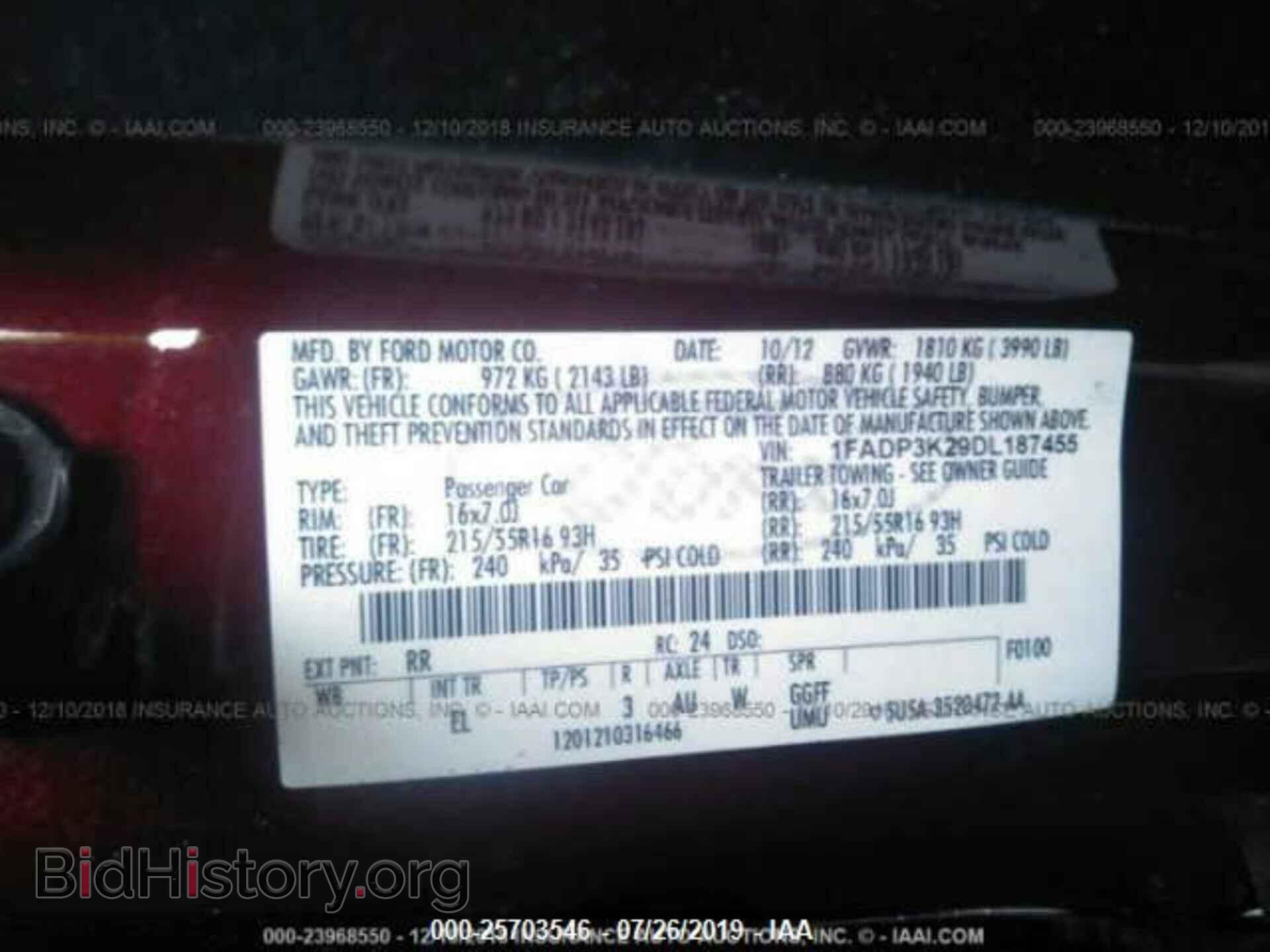 2013 FORD FOCUS - VIN: 1FADP3K29DL187455 - Photo 9