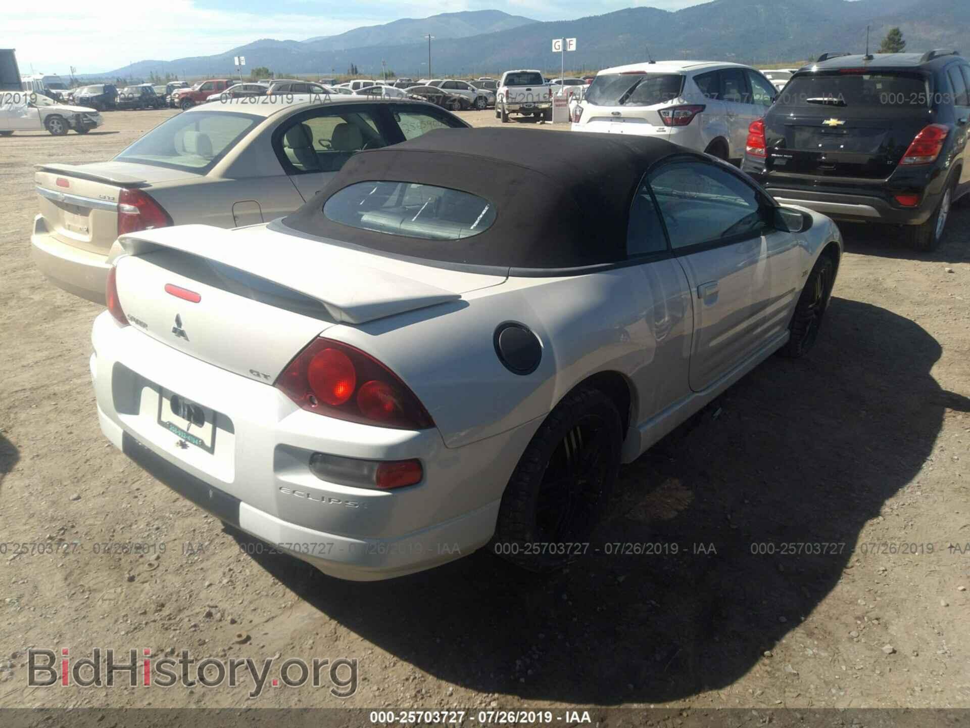 2002 MITSUBISHI ECLIPSE - VIN: 4A3AE85H92E078265 - Фото 4