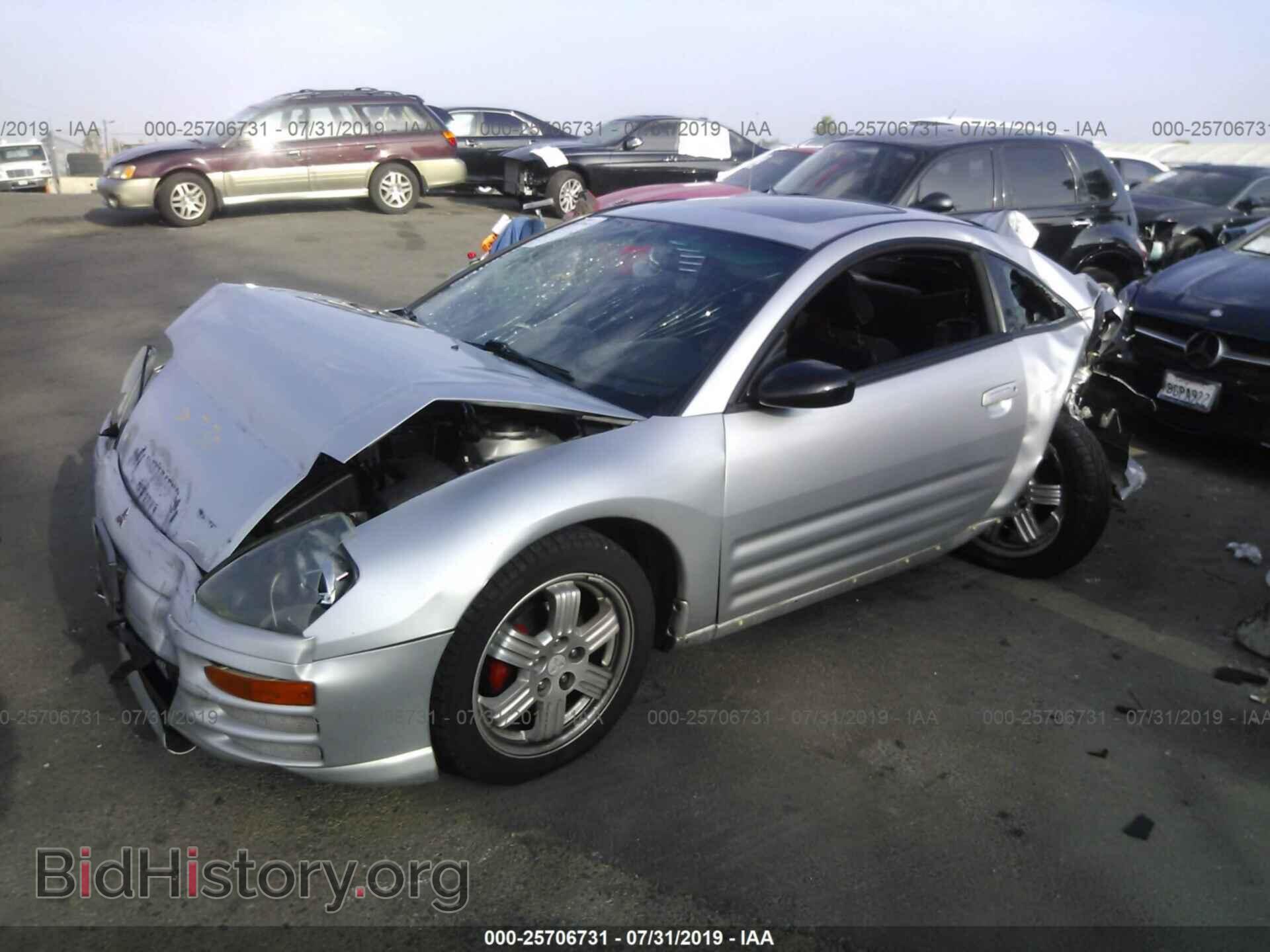 2000 MITSUBISHI ECLIPSE - VIN: 4A3AC84L9YE127016 - Фото 2