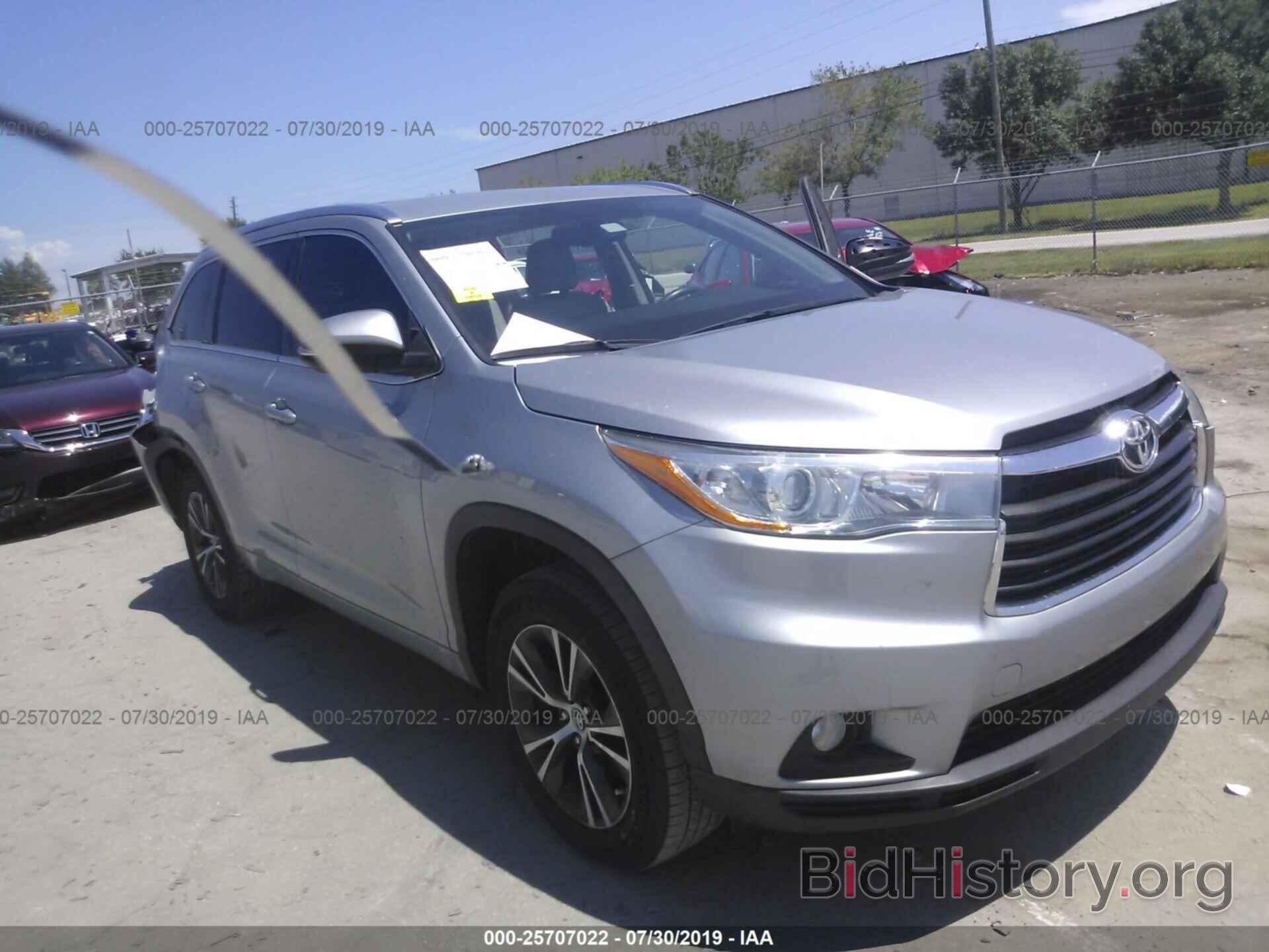 Фотография 5TDKKRFH1GS178799 - TOYOTA HIGHLANDER 2016