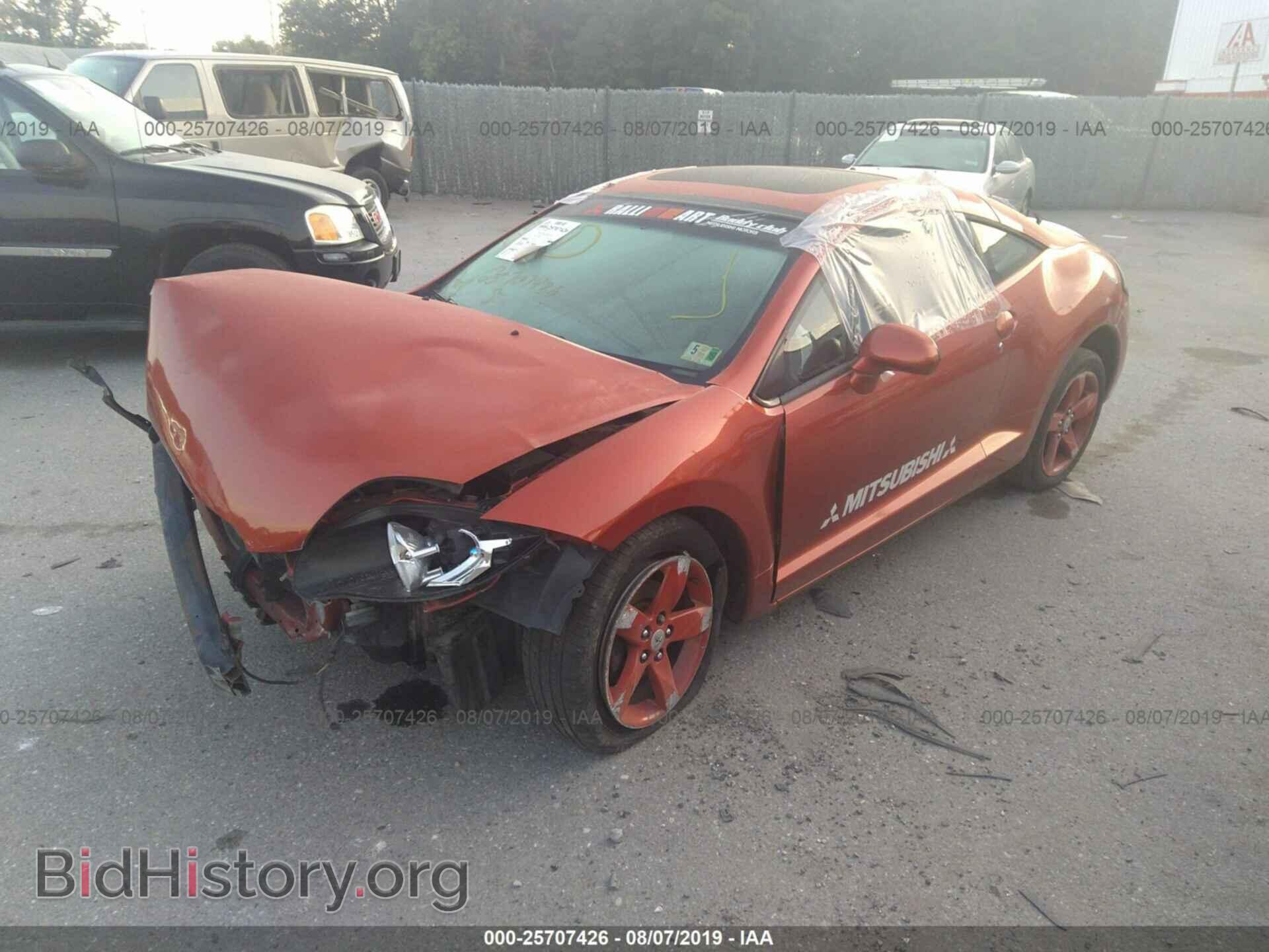 2007 MITSUBISHI ECLIPSE - VIN: 4A3AK24F37E034162 - Фото 2