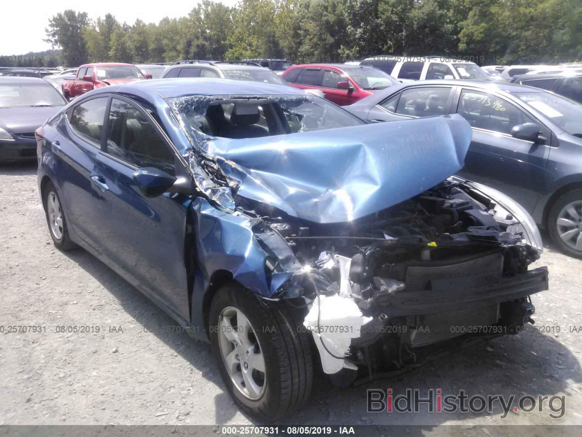 Photo KMHDH4AE6EU090018 - HYUNDAI ELANTRA 2014