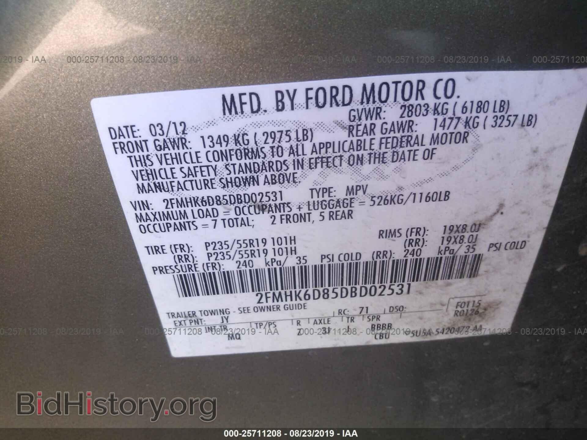 2013 FORD FLEX - VIN: 2FMHK6D85DBD02531 - Photo 9